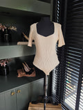 Mara Hoffman rib body beige L tweedehands dames designer