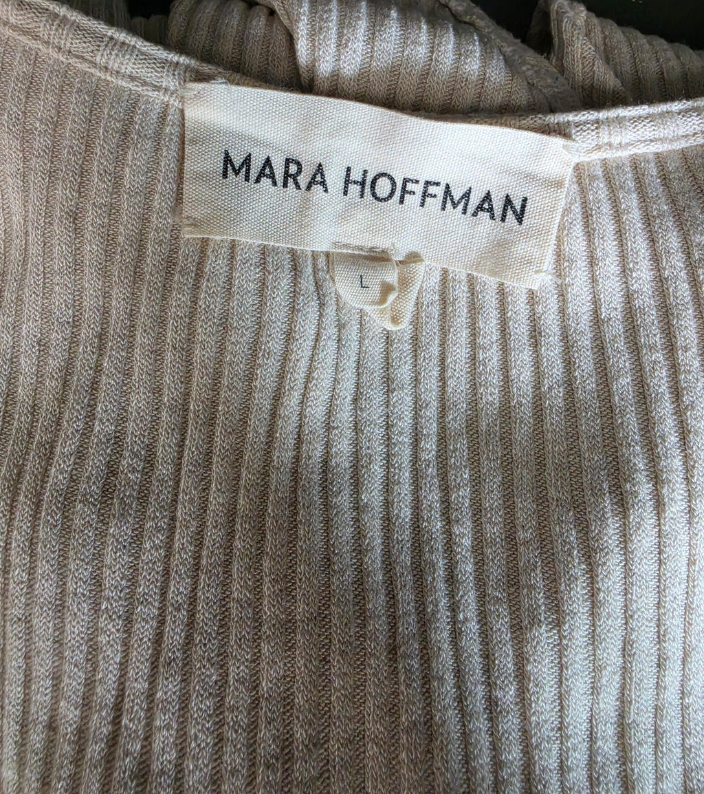 Mara Hoffman rib body beige L tweedehands dames designer