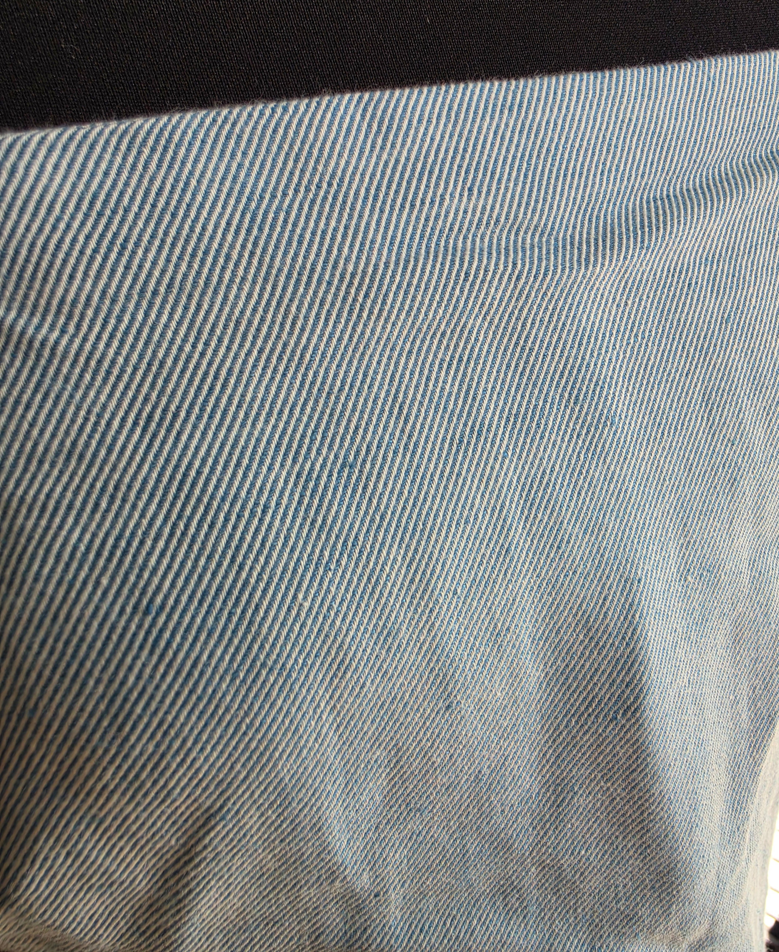 Rabens Saloner crop top blauw linnenmix 38 M tweedehands dames designer