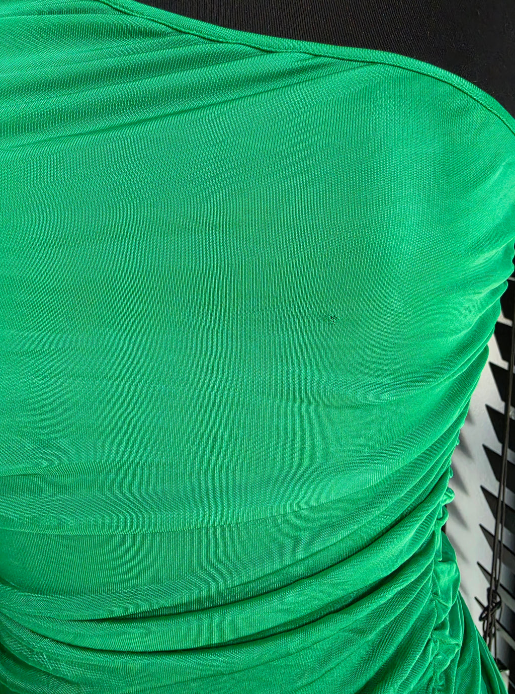 Hanne Bloch one shoulder top groen S 36 tweedehands designer dames