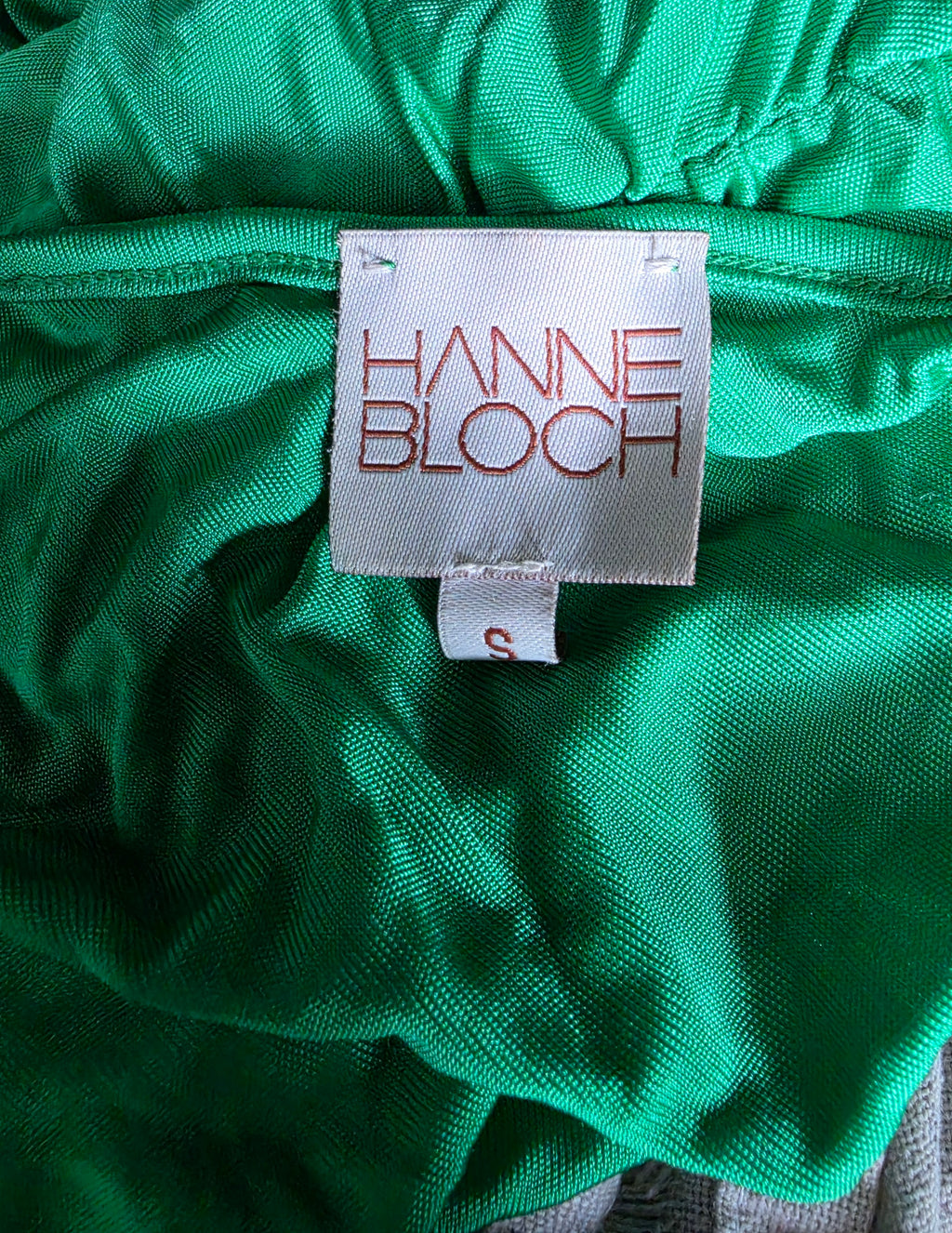 Hanne Bloch one shoulder top groen S 36 tweedehands designer dames