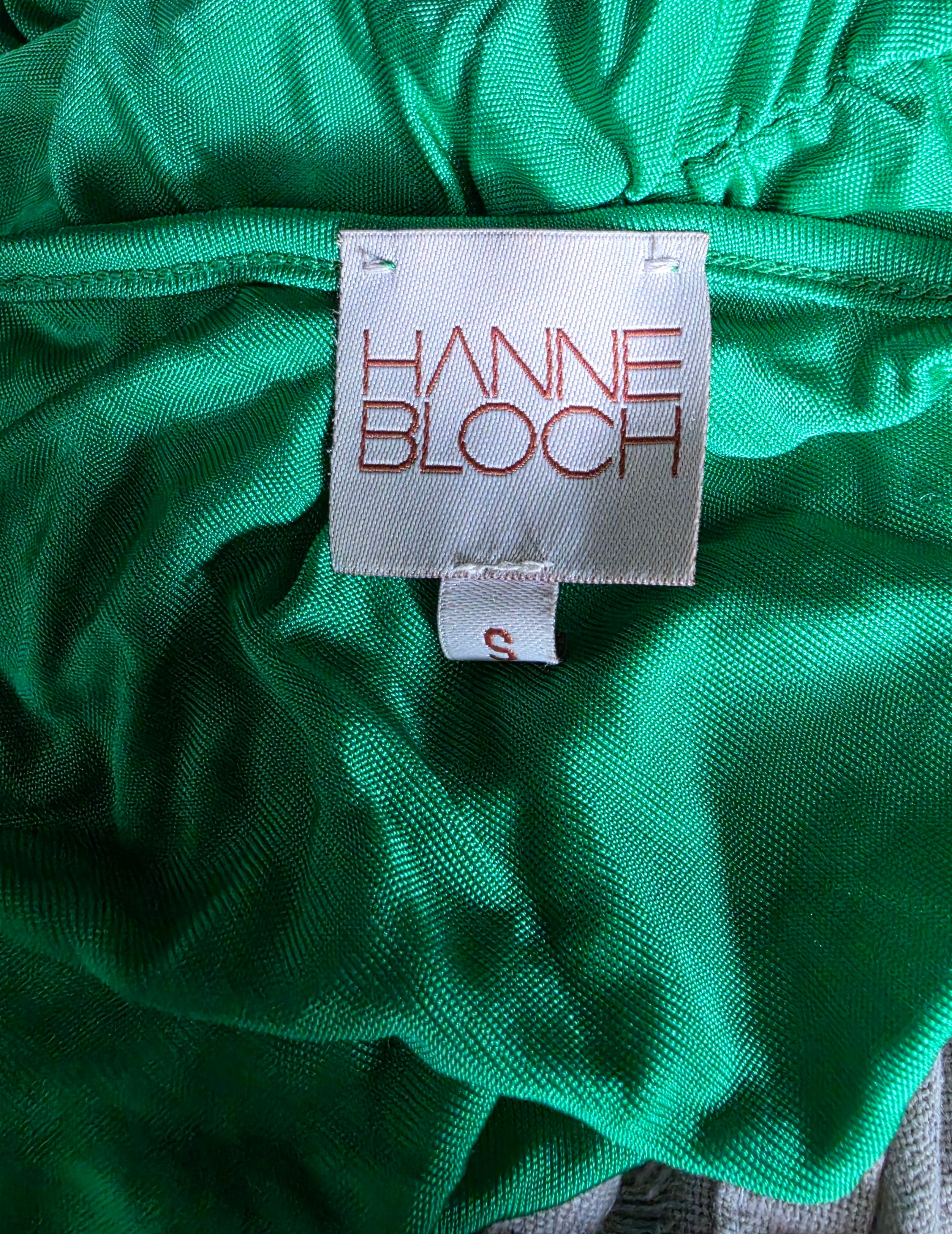 Hanne Bloch one shoulder top groen S 36 tweedehands designer dames