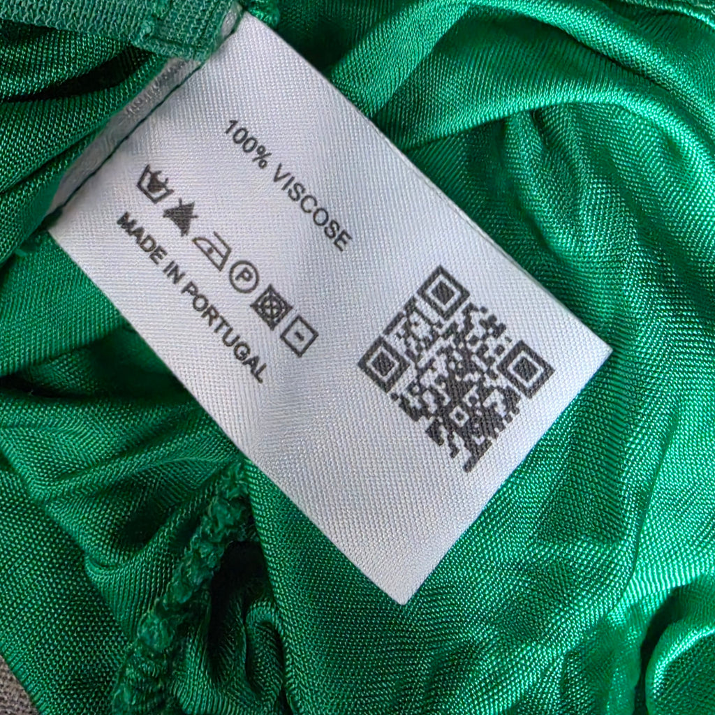 Hanne Bloch one shoulder top groen S 36 tweedehands designer dames
