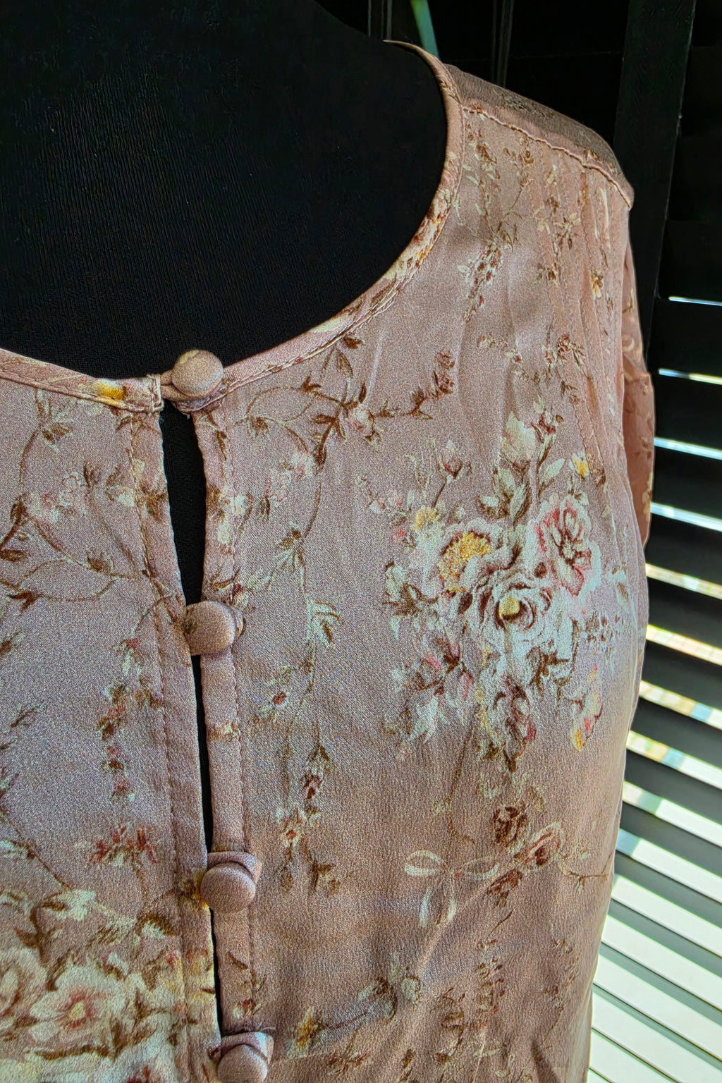 Loveshackfancy zijde blouse top roze 36 S tweedehands dames