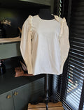 Ba&sh poplin blouse top creme wit L 40 katoen tweedehands dames