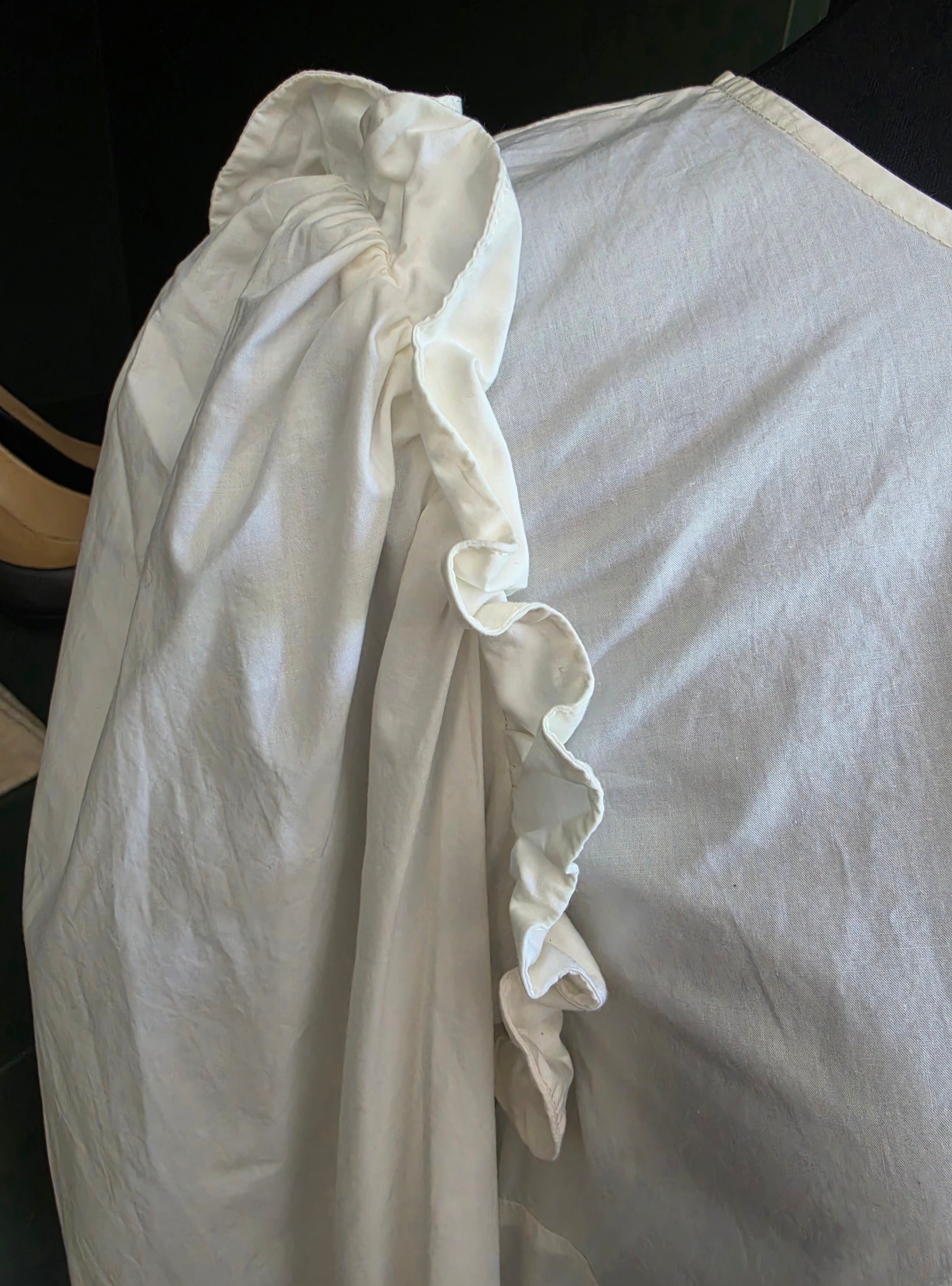 Ba&sh poplin blouse top creme wit L 40 katoen tweedehands dames