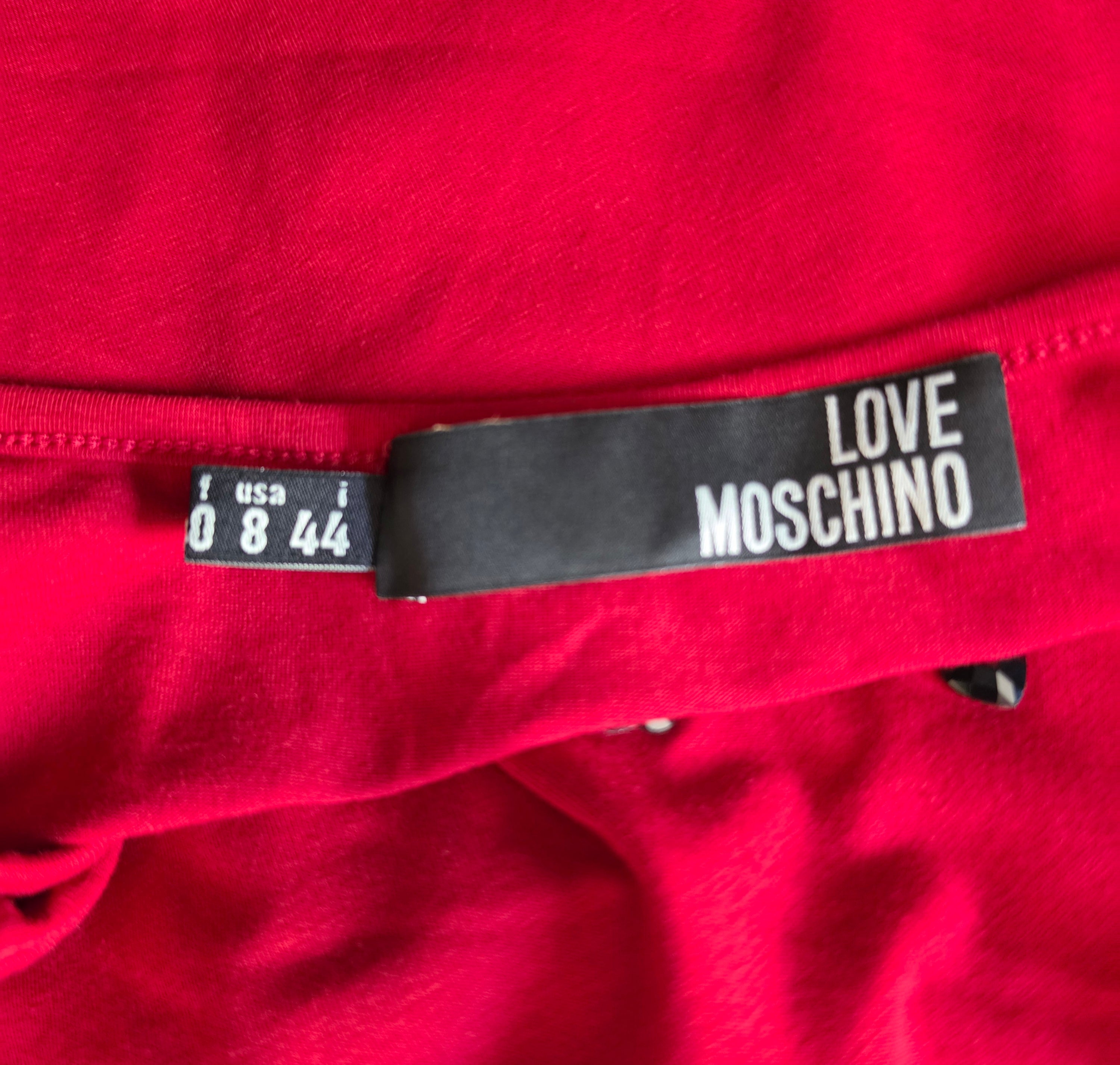 Love Moschino mouwloze rode top 38 M it44 tweedehands designer dames