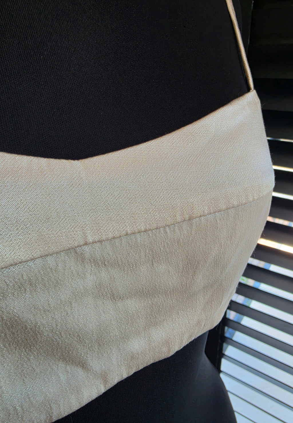 Dissh crop top bustier creme beige L 40 tweedehands dames