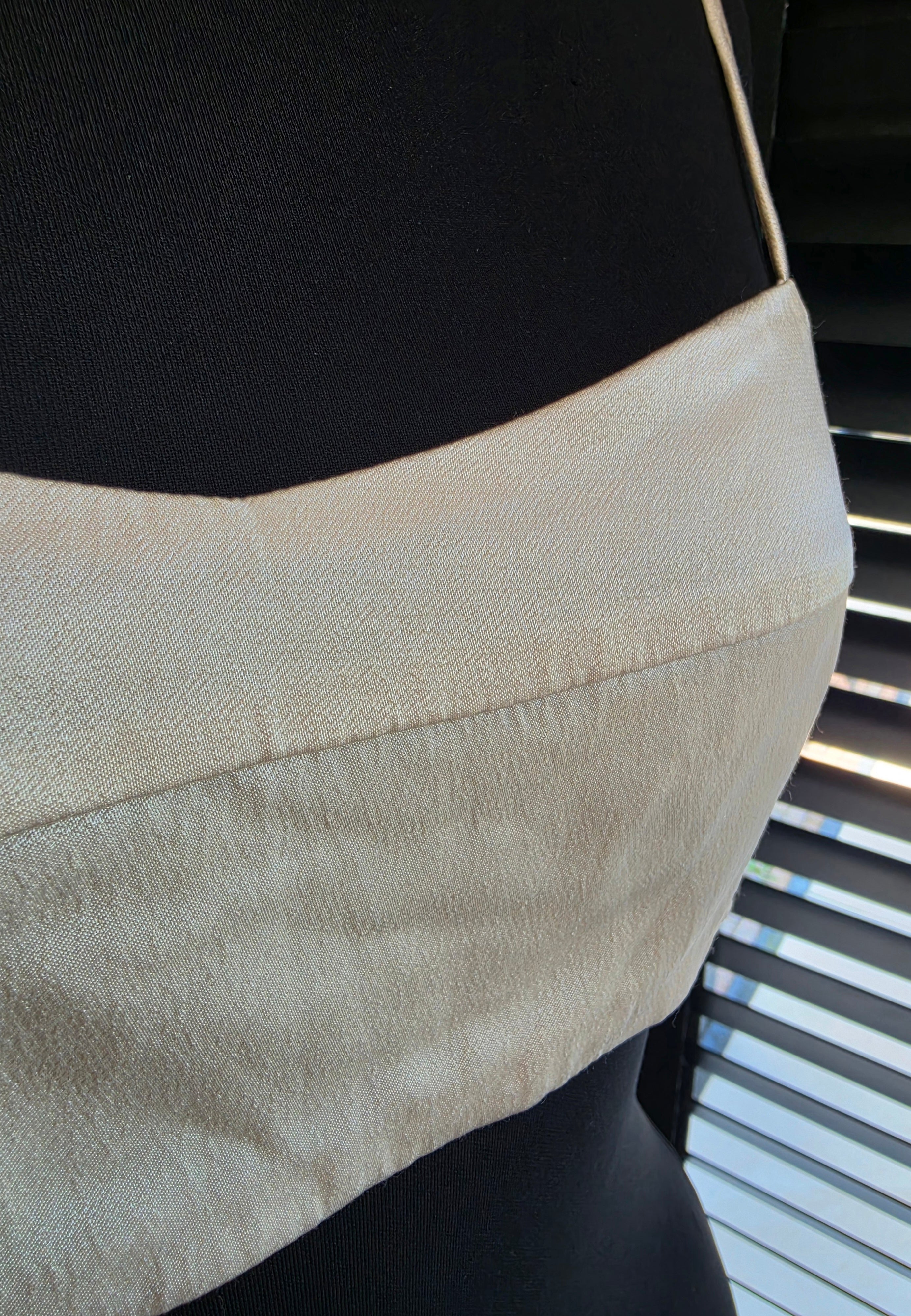 Dissh crop top bustier creme beige L 40 tweedehands dames