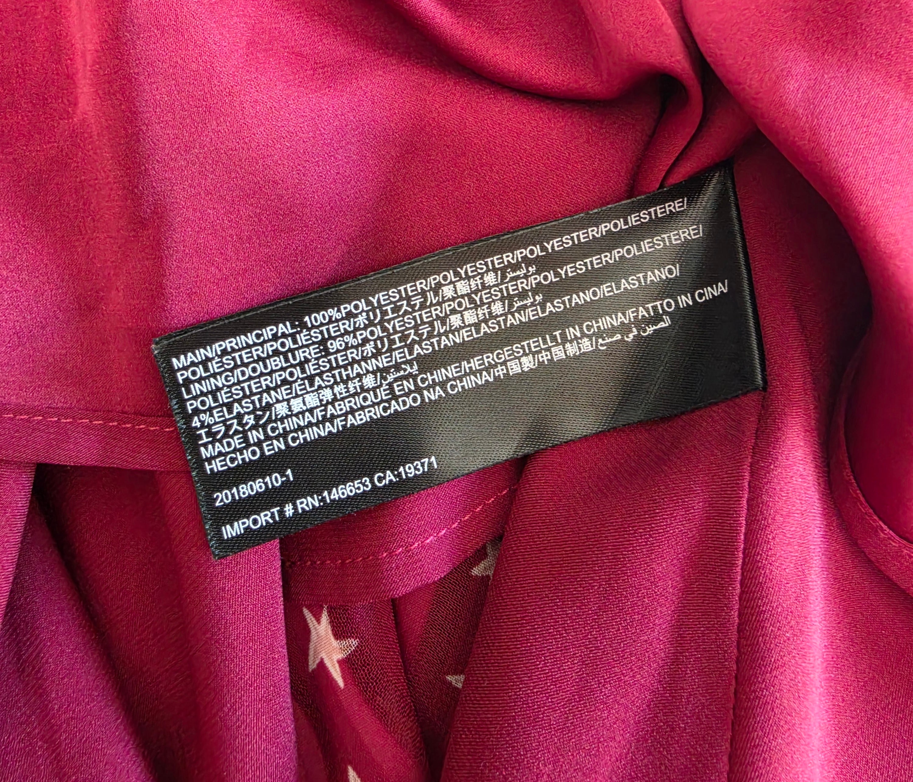 Finders Keepers sterren jurk cherry rood xl tweedehands dames