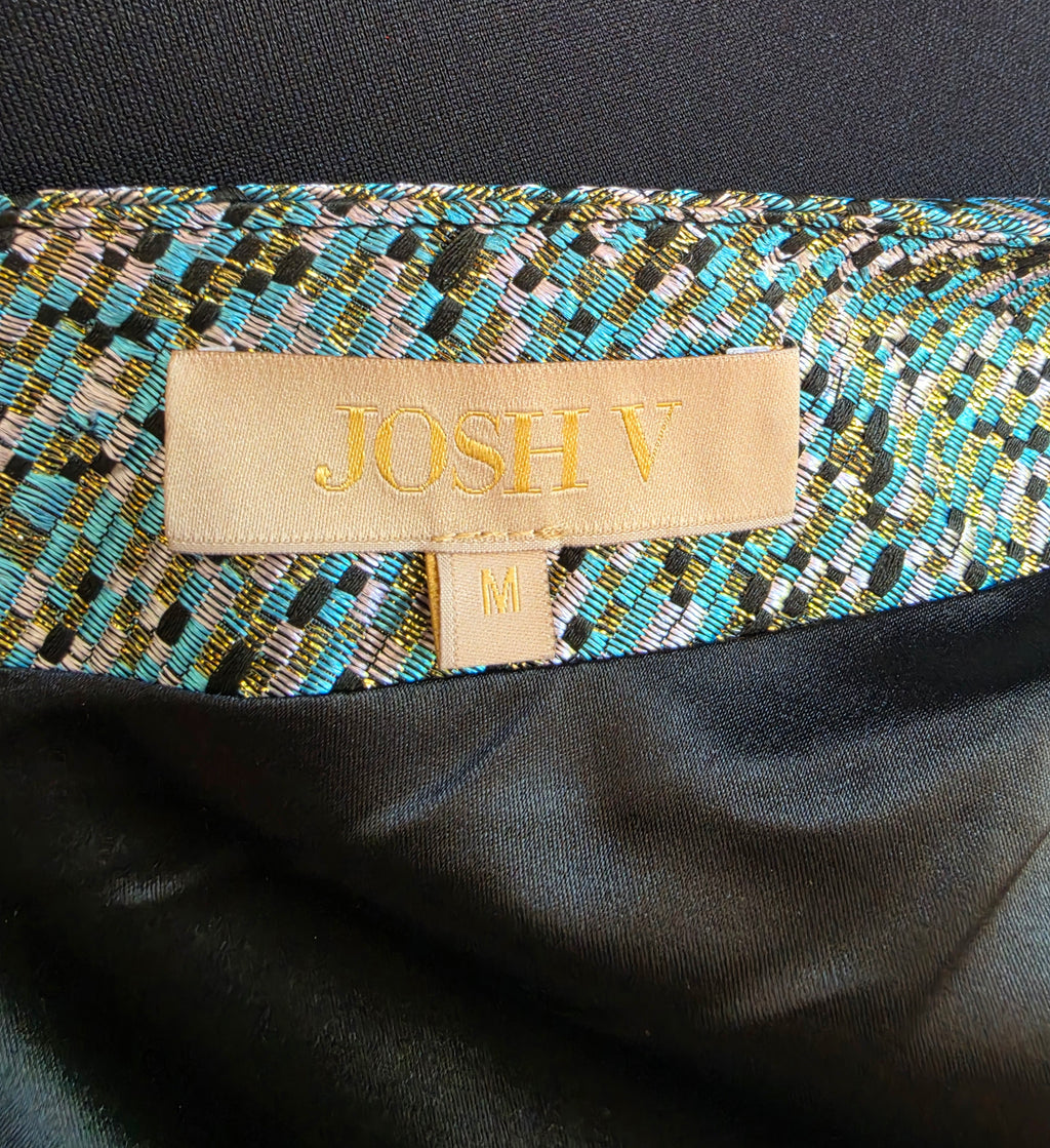 Josh V one shoulder korte jurk blauw M tweedehands dames