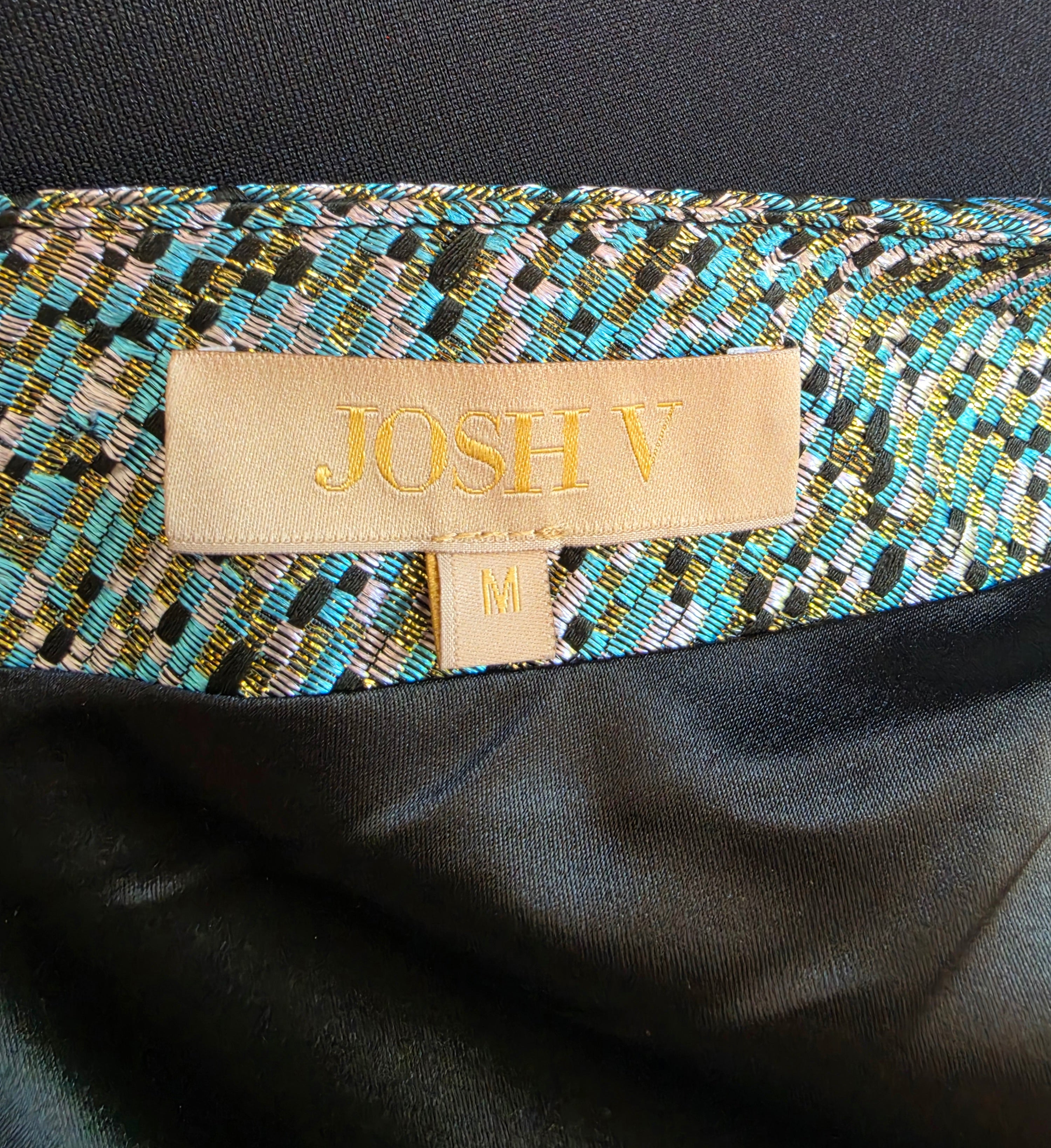 Josh V one shoulder korte jurk blauw M tweedehands dames