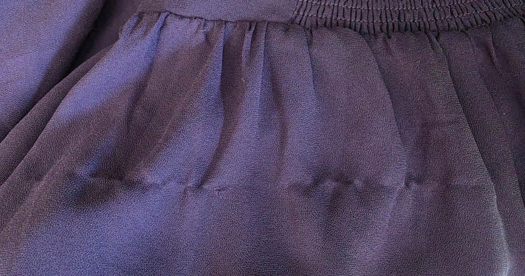 Adelyn Rae strapless lange maxi jurk paars S tweedehands dames designer