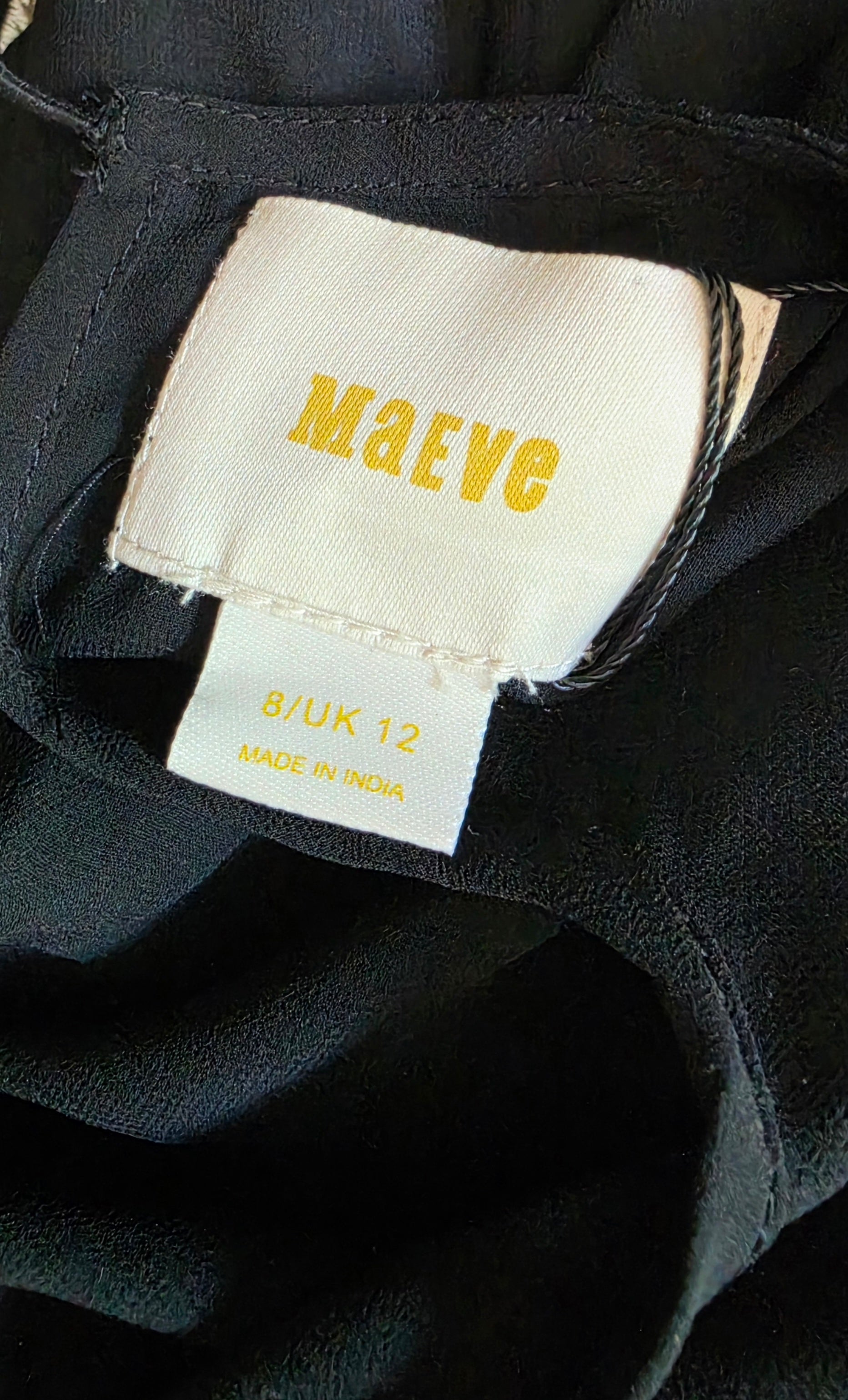 Maeve by Antropologie embroided jurk boho Anfisa uk12 tweedehands dames