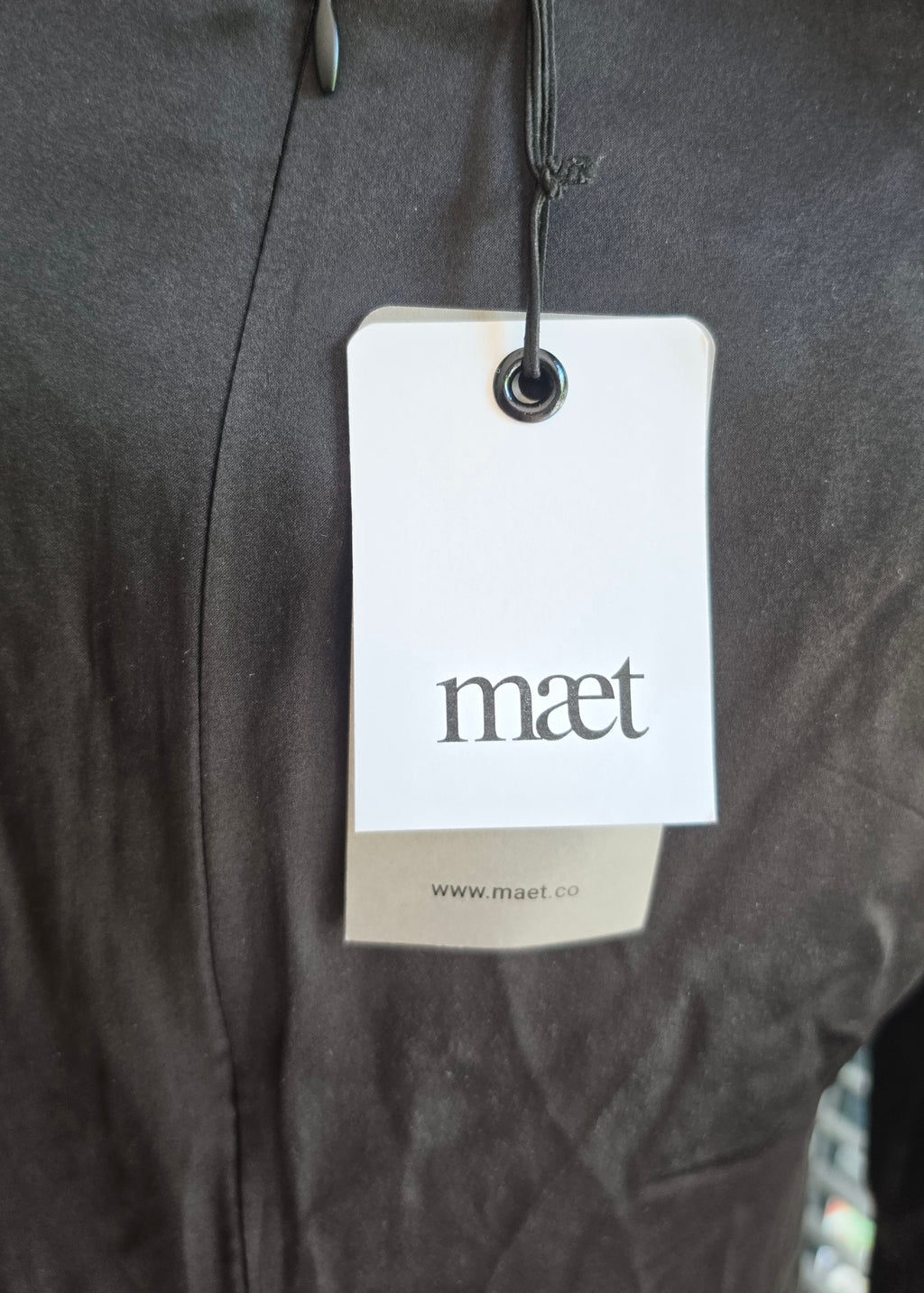 Maet zwarte zijde crochet mini jurk S 36 tweedehands designer dames