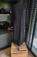 Idano midi jurk Lambertine zwart 38 M tweedehands dames