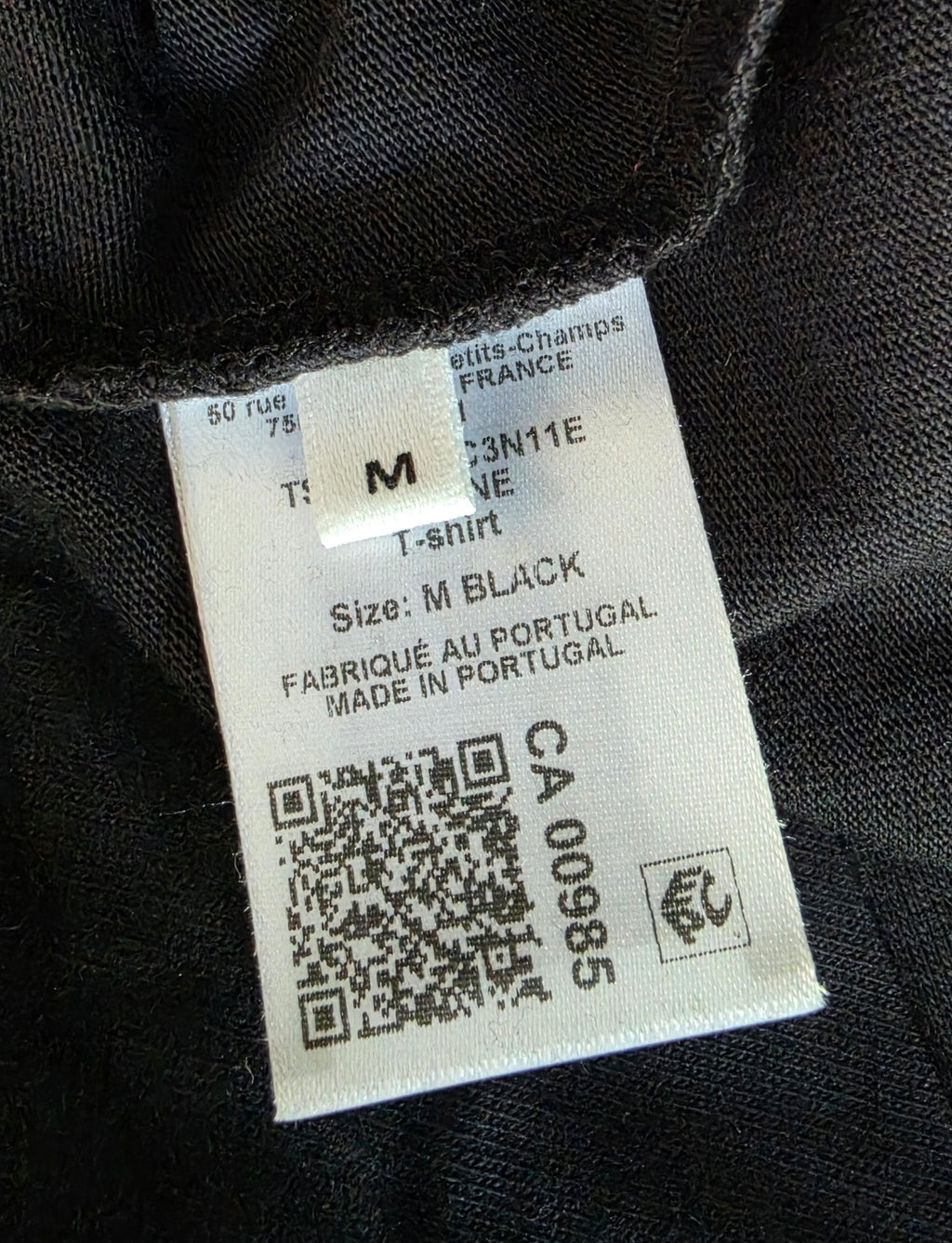 Isabel Marant Etoile tshirt Zoeline Maat M zwart tweedehands designer dames