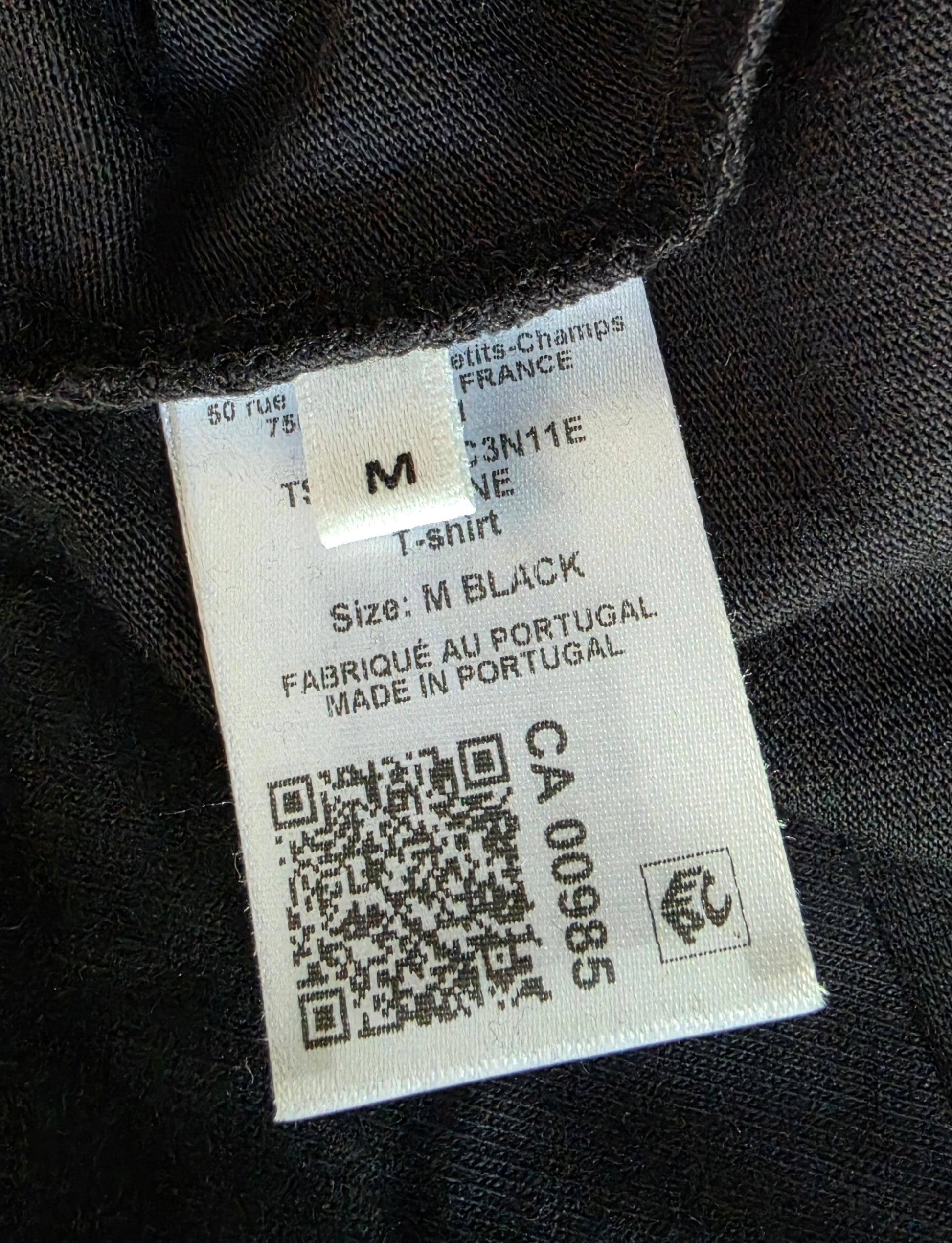 Isabel Marant Etoile tshirt Zoeline Maat M zwart tweedehands designer dames