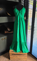 Même Road lange maxi jurk groen 40 L nieuw tweedehands dames