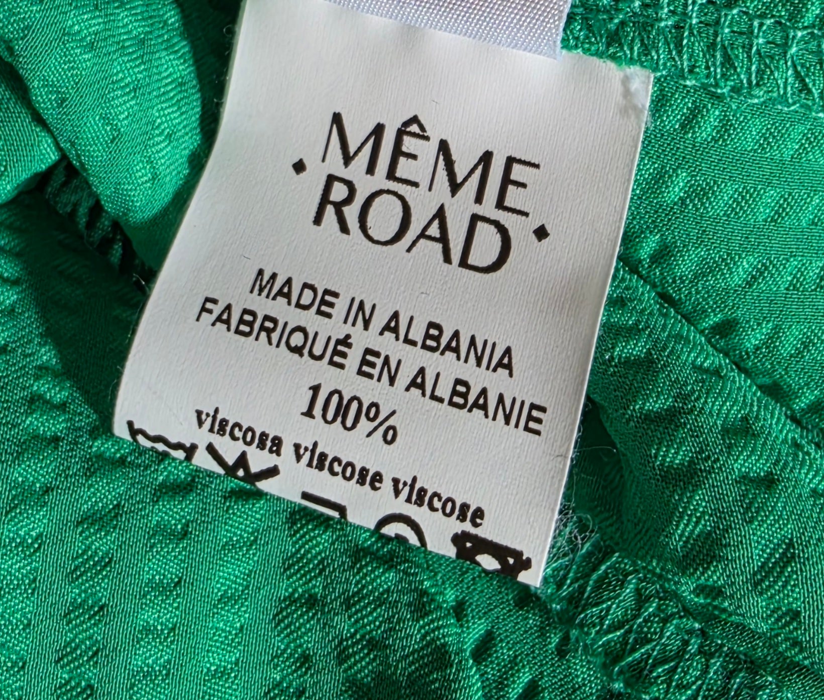Même Road lange maxi jurk groen 40 L nieuw tweedehands dames