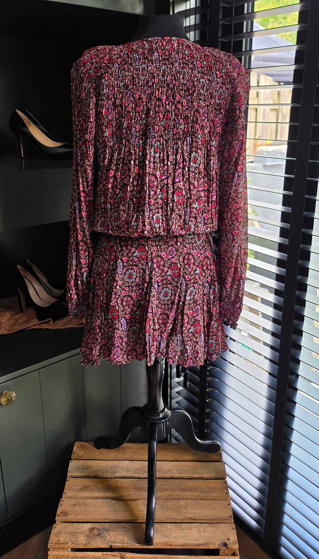 Isabel Marant Etoile korte jurk Noanne bruin 38 M tweedehands dames designer