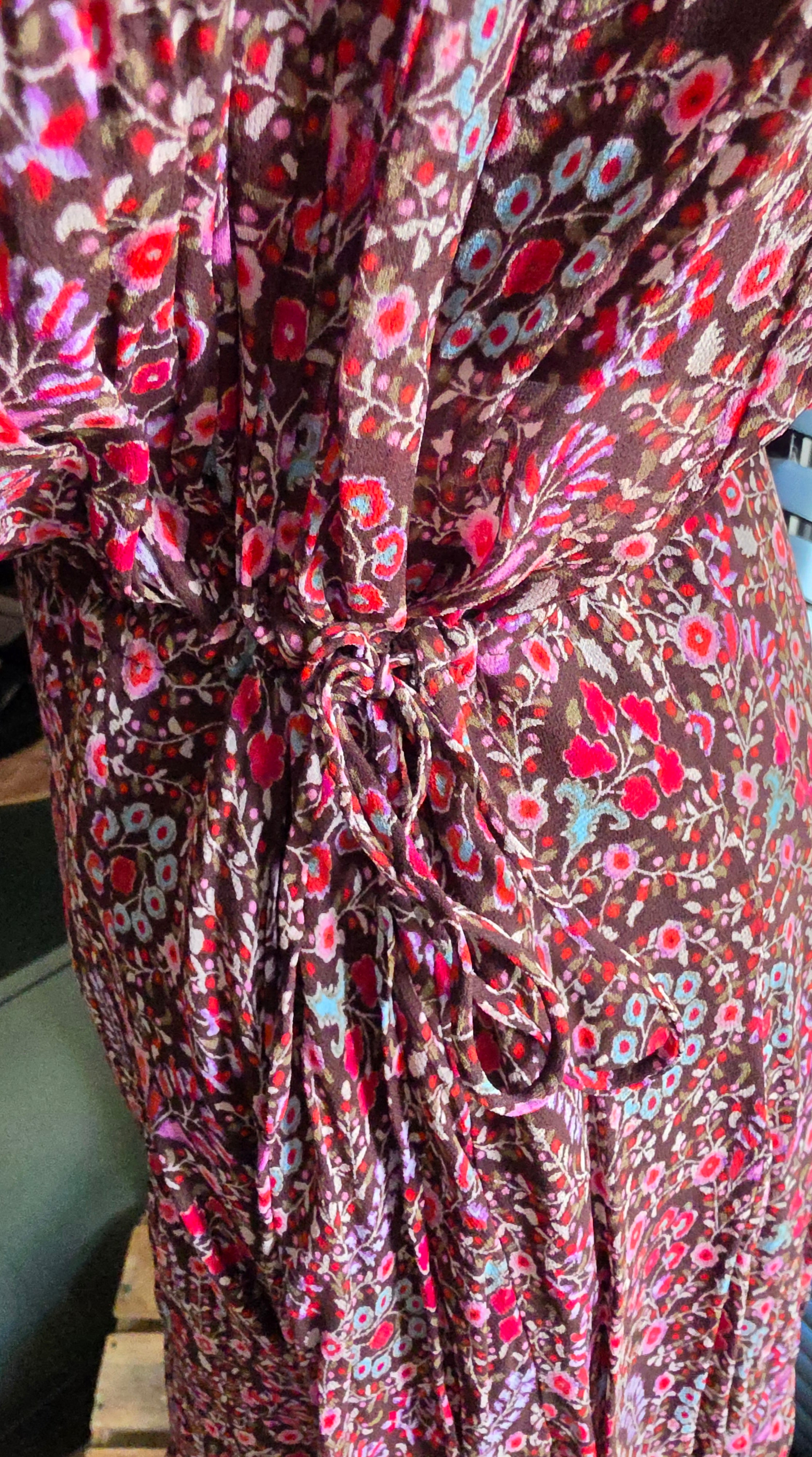 Isabel Marant Etoile korte jurk Noanne bruin 38 M tweedehands dames designer