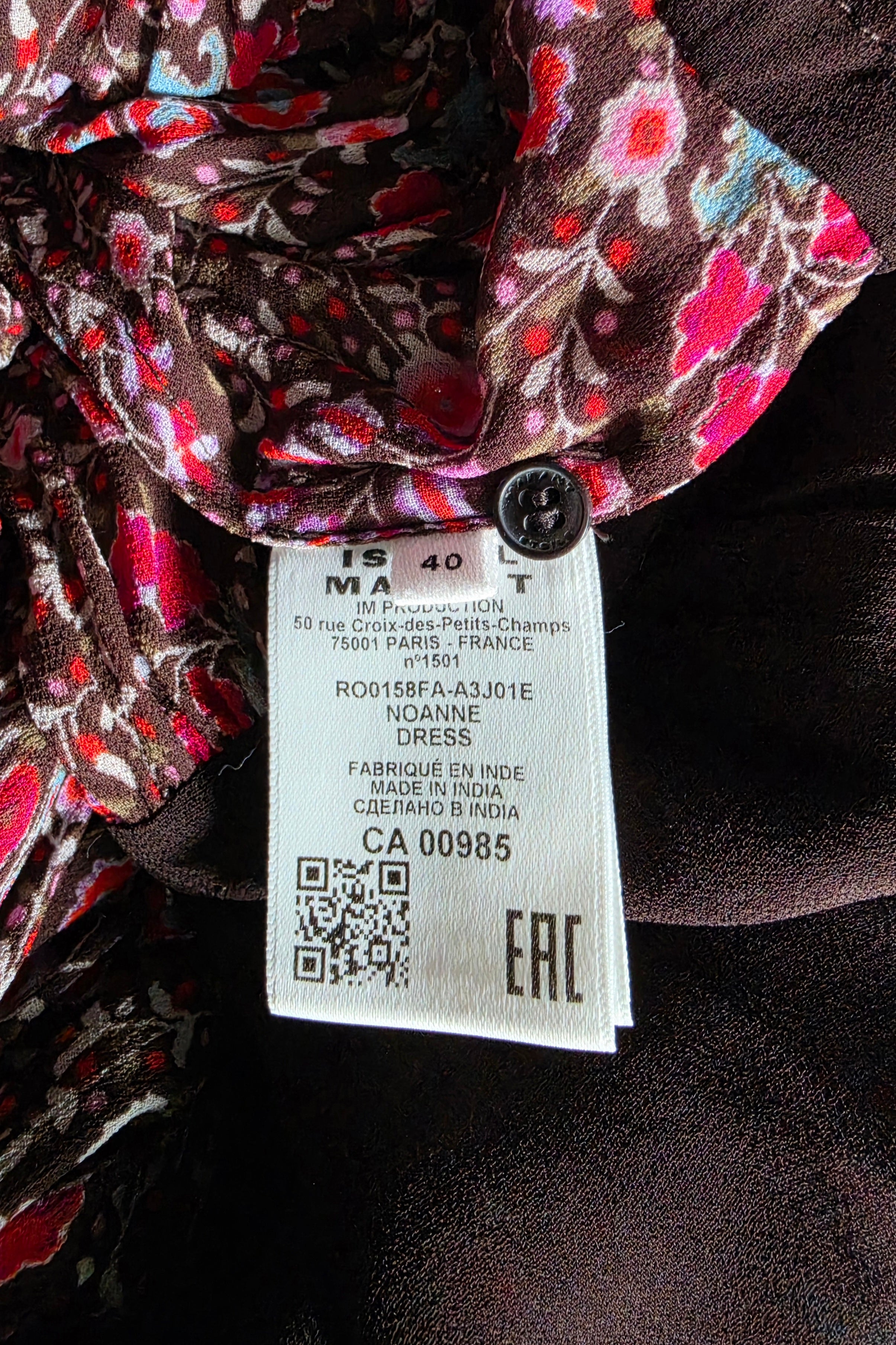 Isabel Marant Etoile korte jurk Noanne bruin 38 M tweedehands dames designer