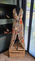 Nikkie lange aztec maxi jurk 38 40 tweedehands dames