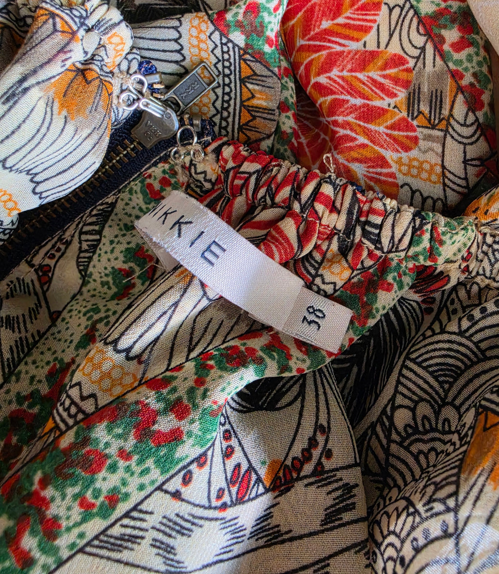 Nikkie lange aztec maxi jurk 38 40 tweedehands dames