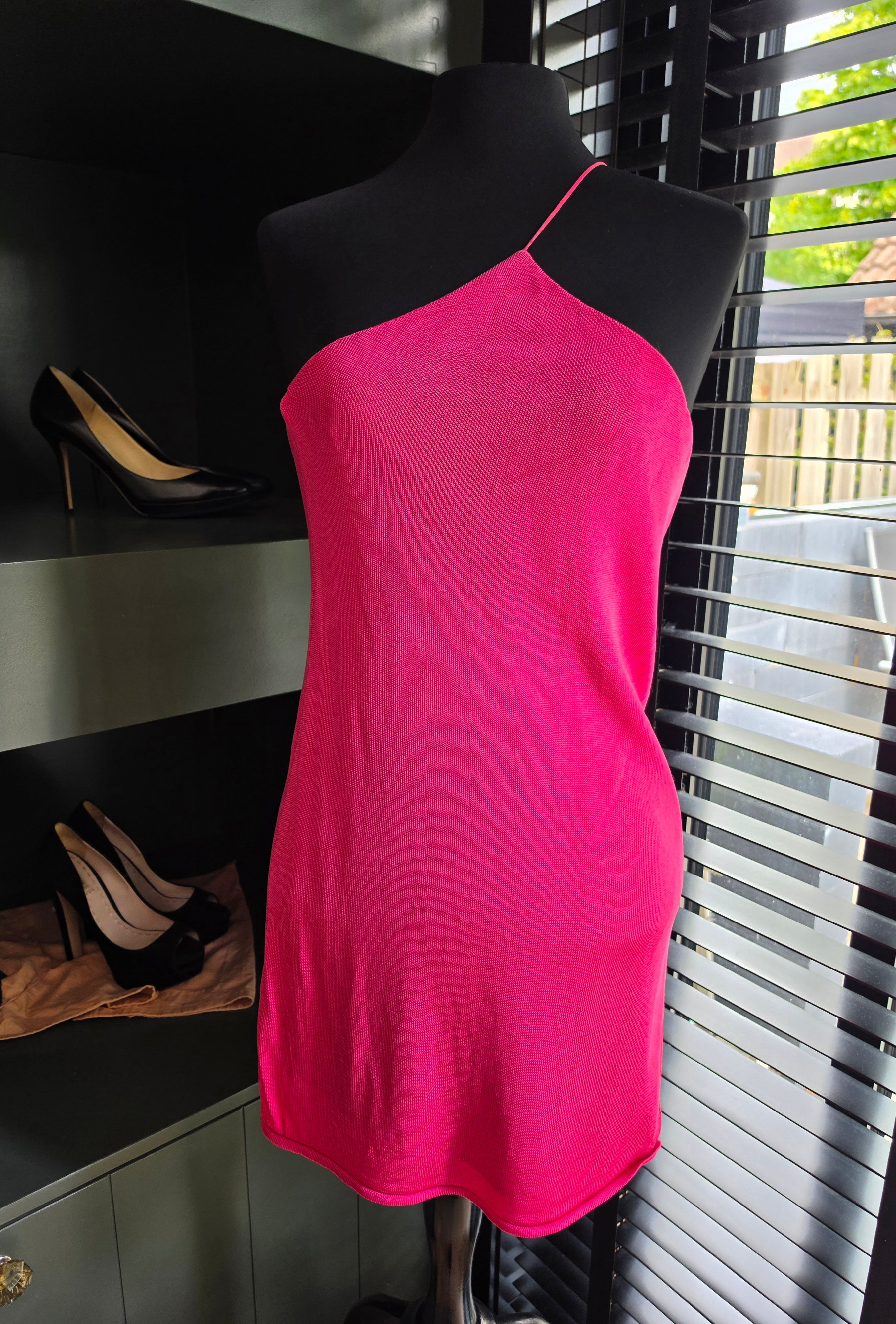 Gauge81 korte jurk Beja roze L tweedehands dames