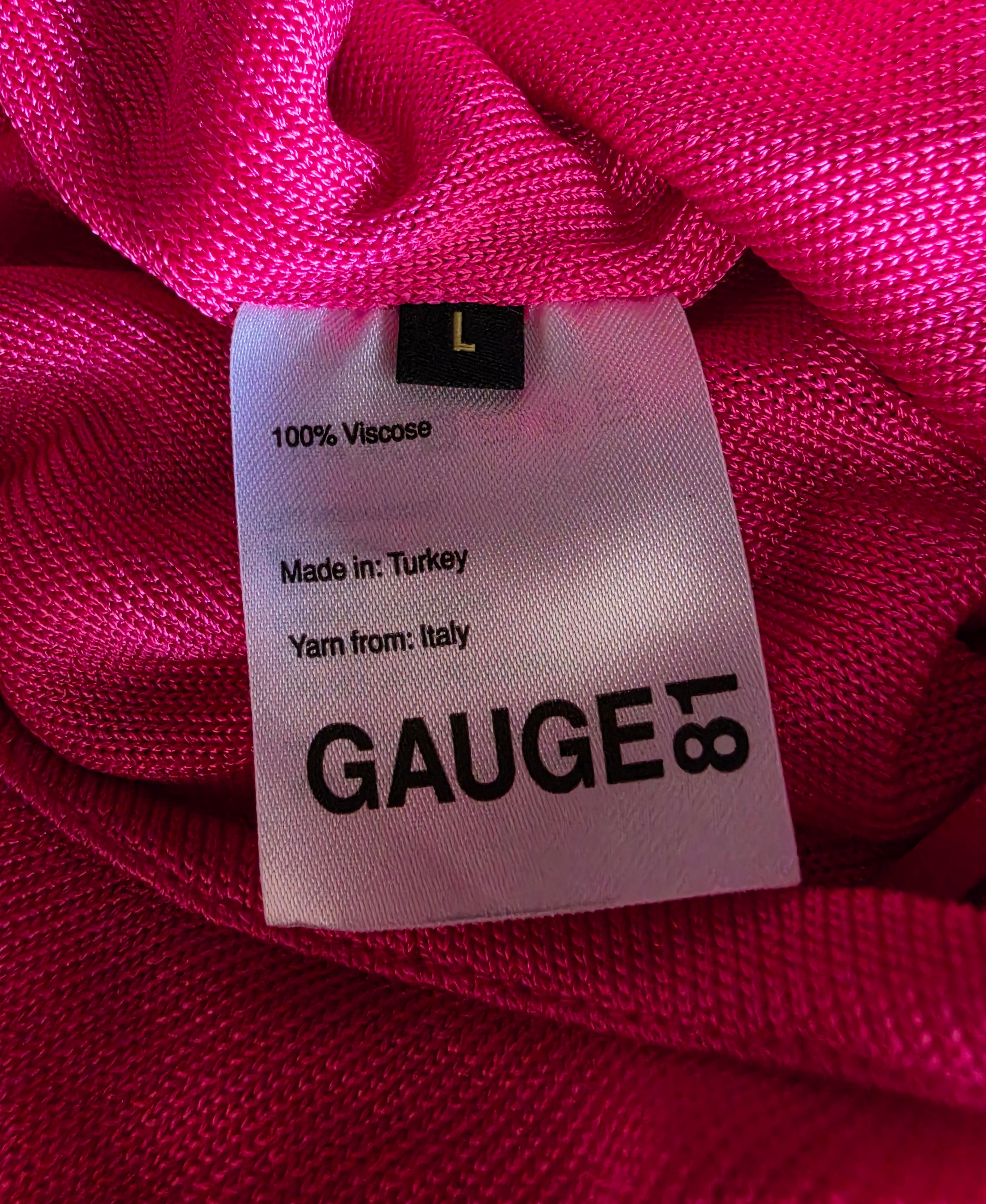 Gauge81 korte jurk Beja roze L tweedehands dames