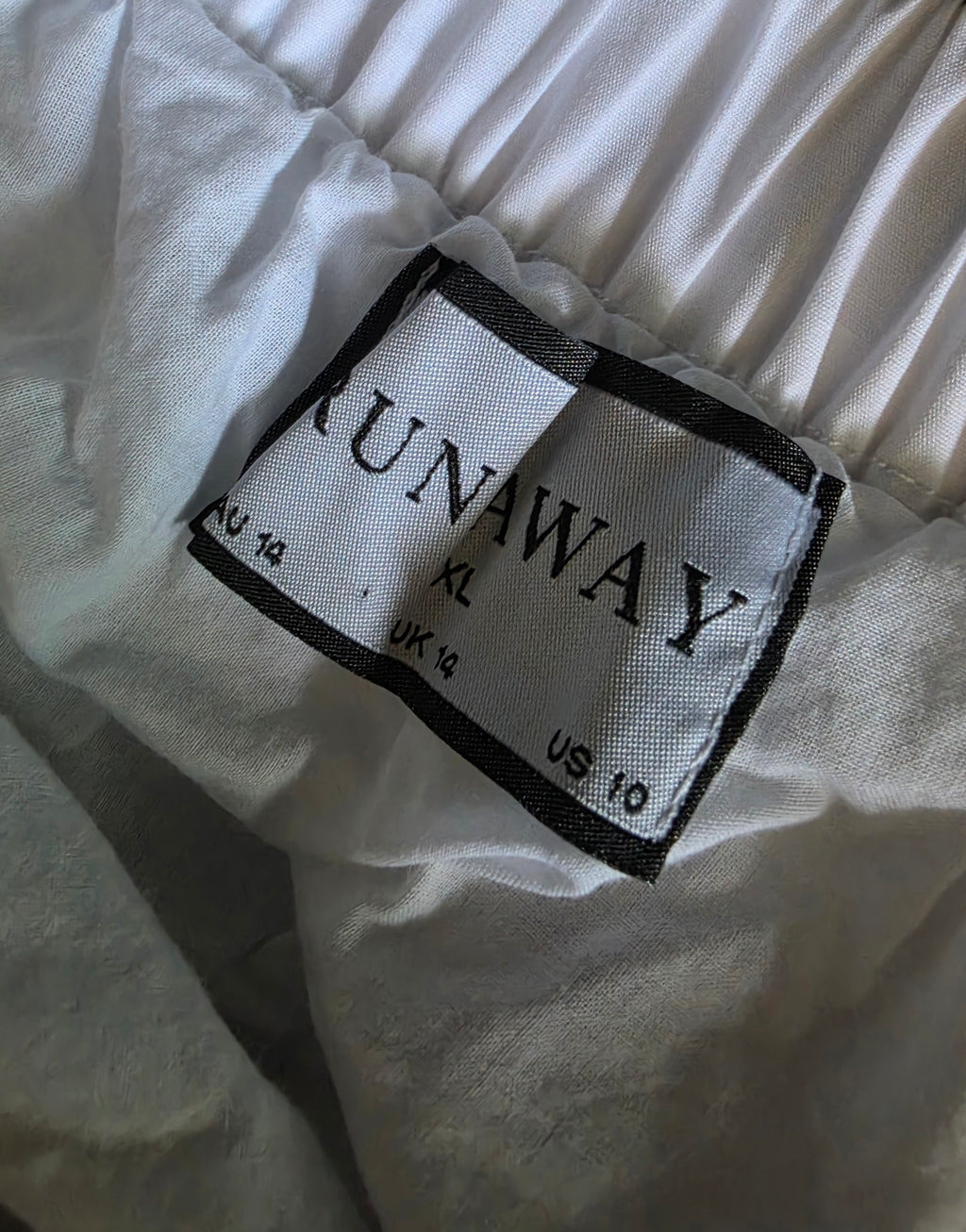 Runaway lange maxi rok Wit katoen xl tweedehands dames
