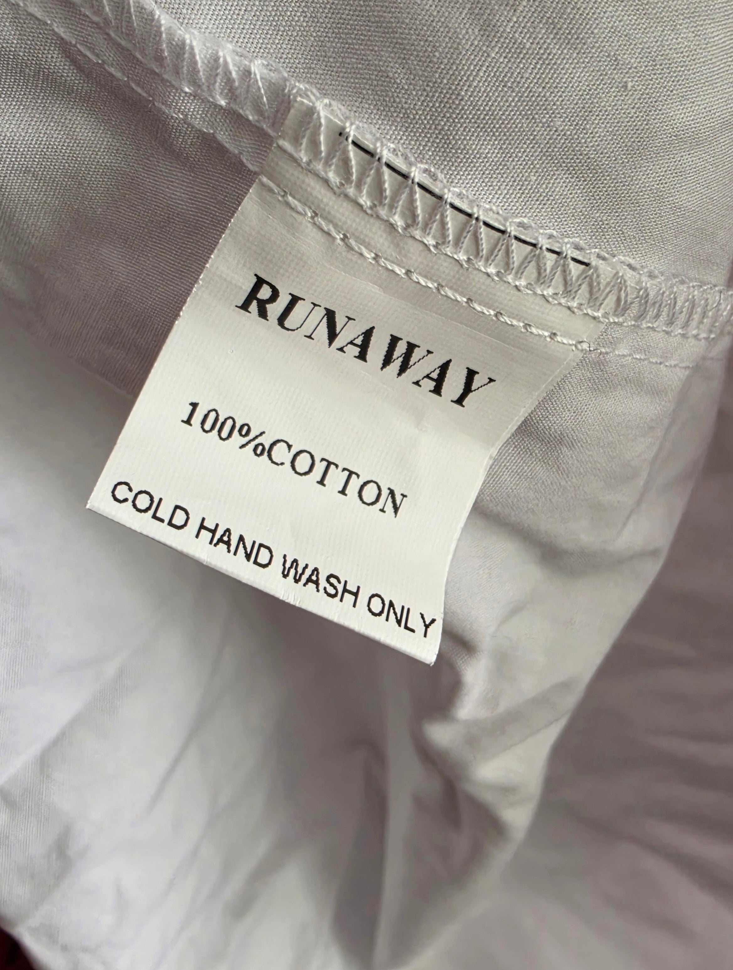 Runaway lange maxi rok Wit katoen xl tweedehands dames