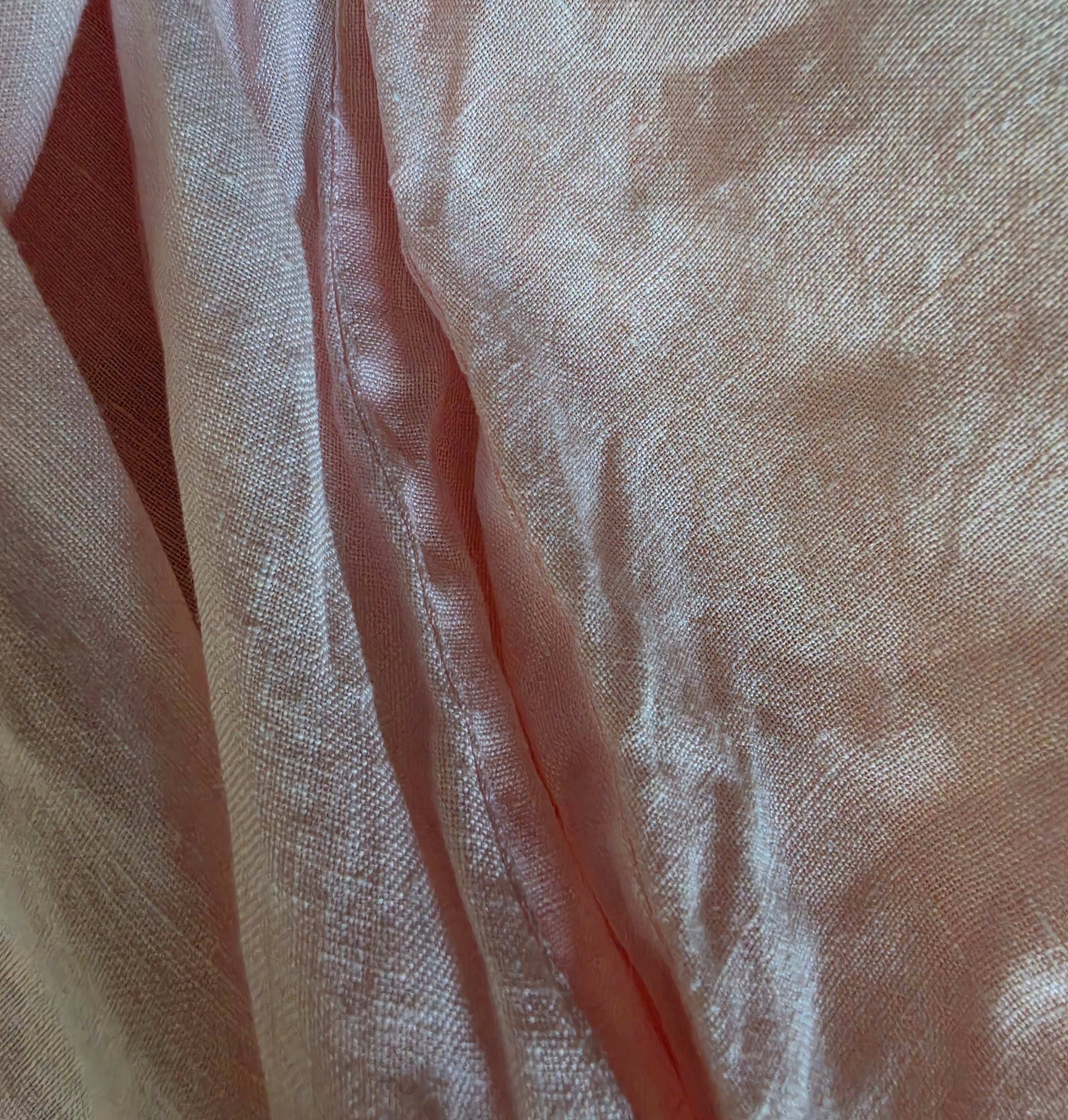 Apoella resortwear linnen jurk roze one size tweedehands dames