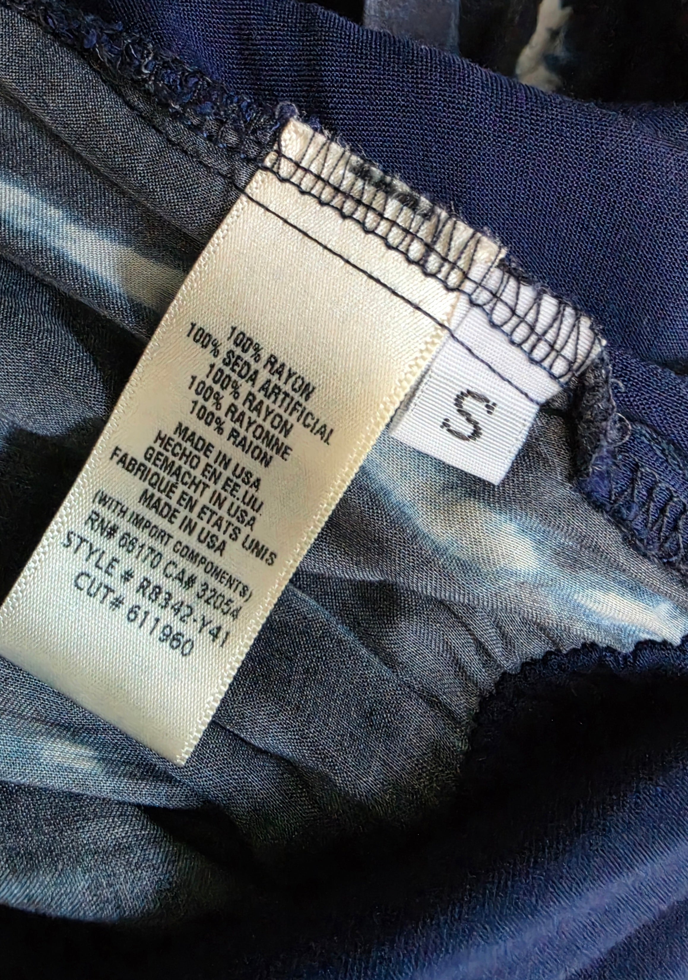 Cloth & Stone Anthropologie maxi jurk blauw S 36 tweedehands dames
