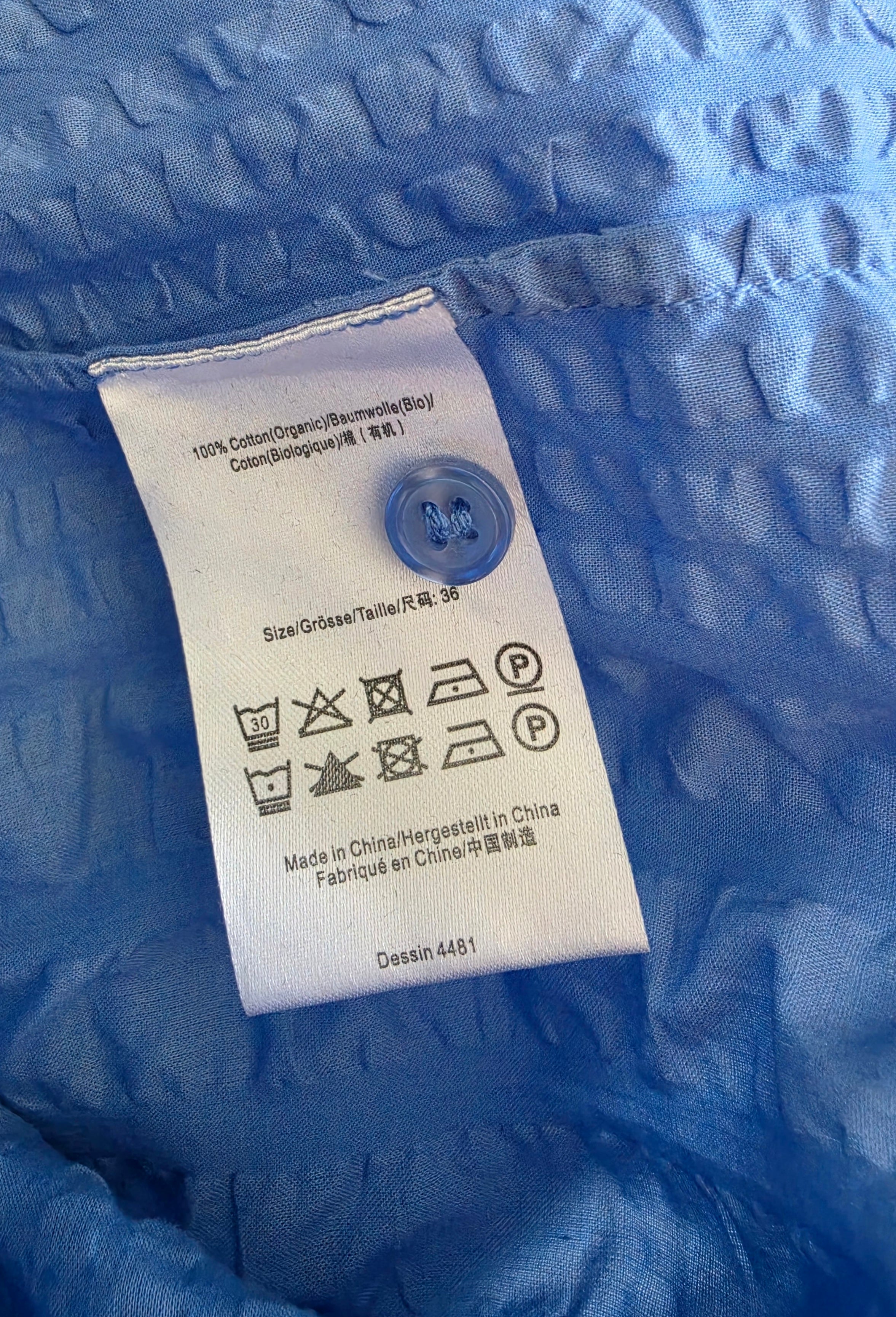 Baum und Pferdgarten Korte wrinkle jurk blauw 36 S tweedehands dames designer