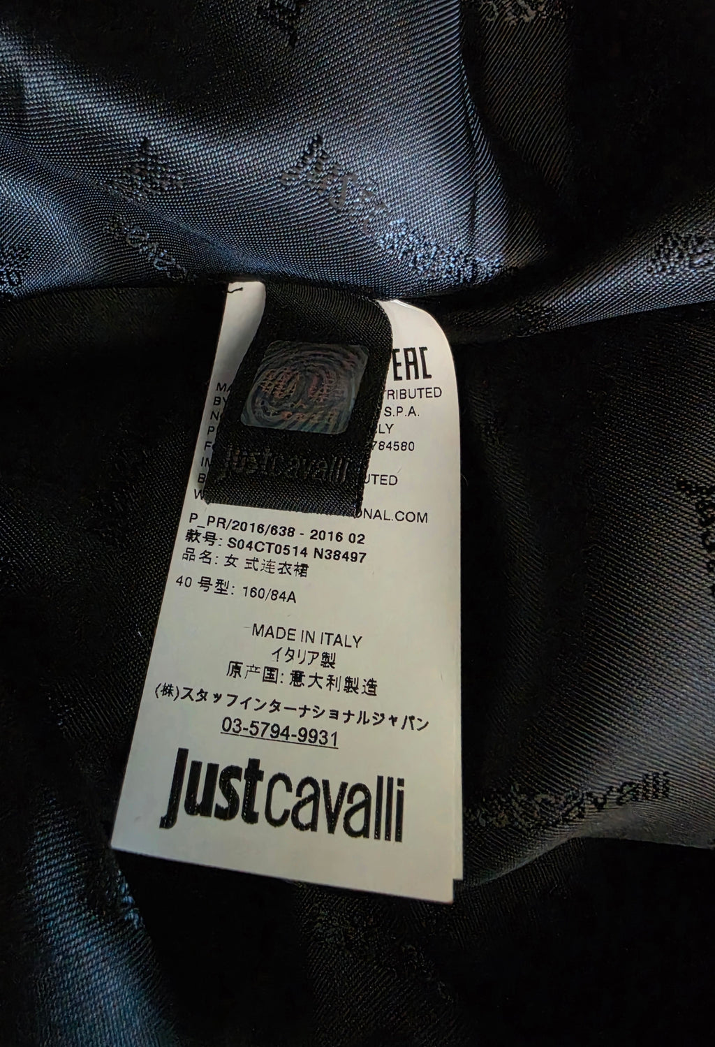 Just Cavalli mini jurk tijger roze zwart IT40 S36 tweedehands dames designer