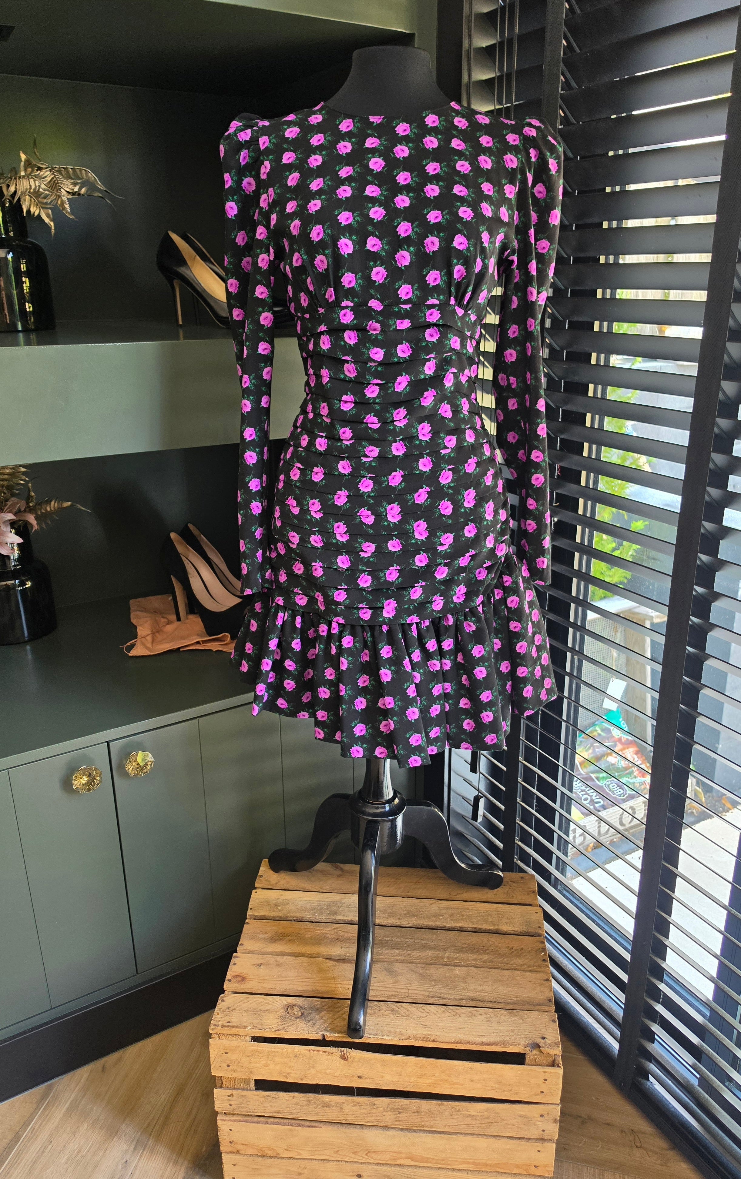 Essentiel Antwerp jurk Tree zwary paars 36 S tweedehands designer dames