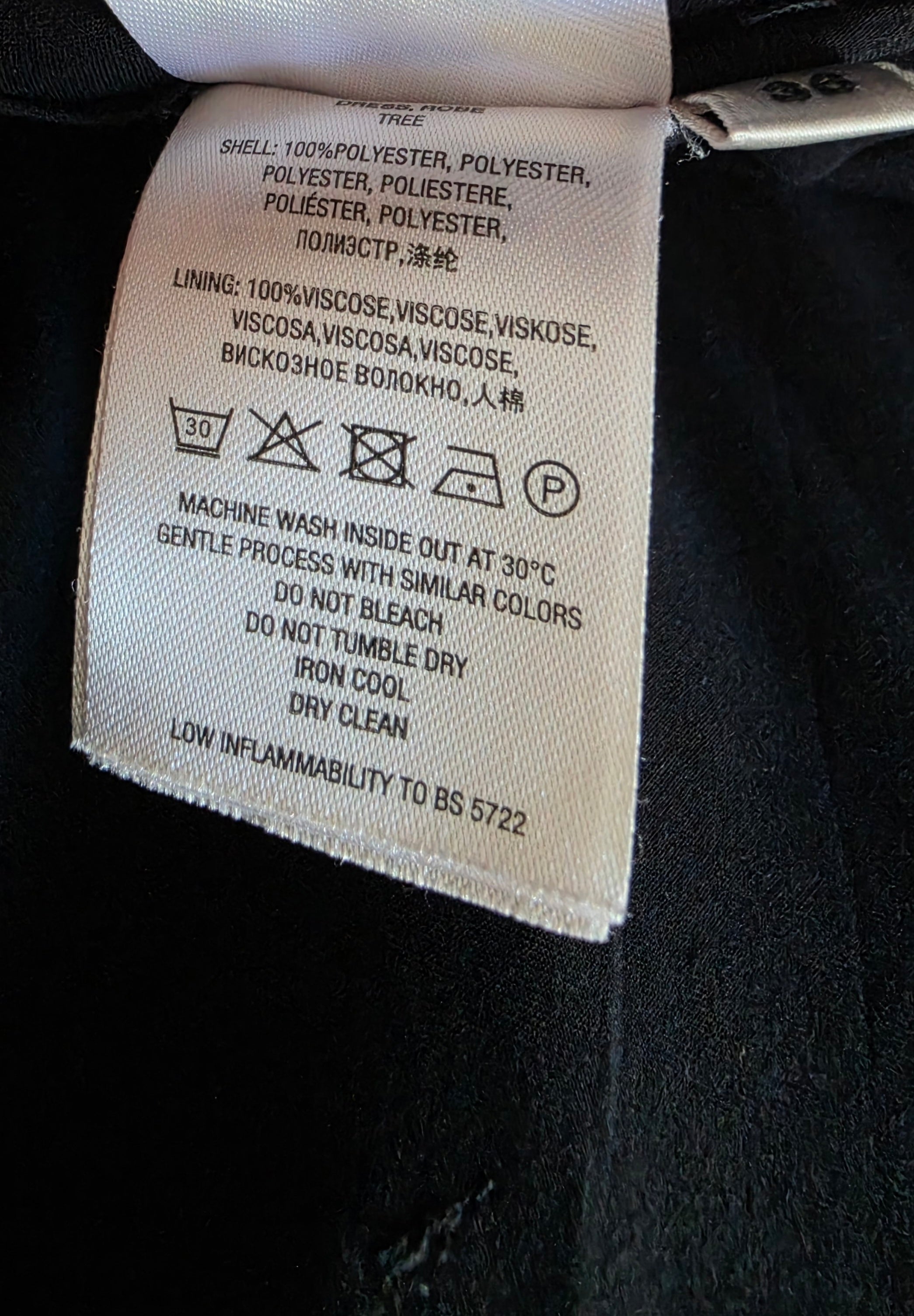 Essentiel Antwerp jurk Tree zwary paars 36 S tweedehands designer dames