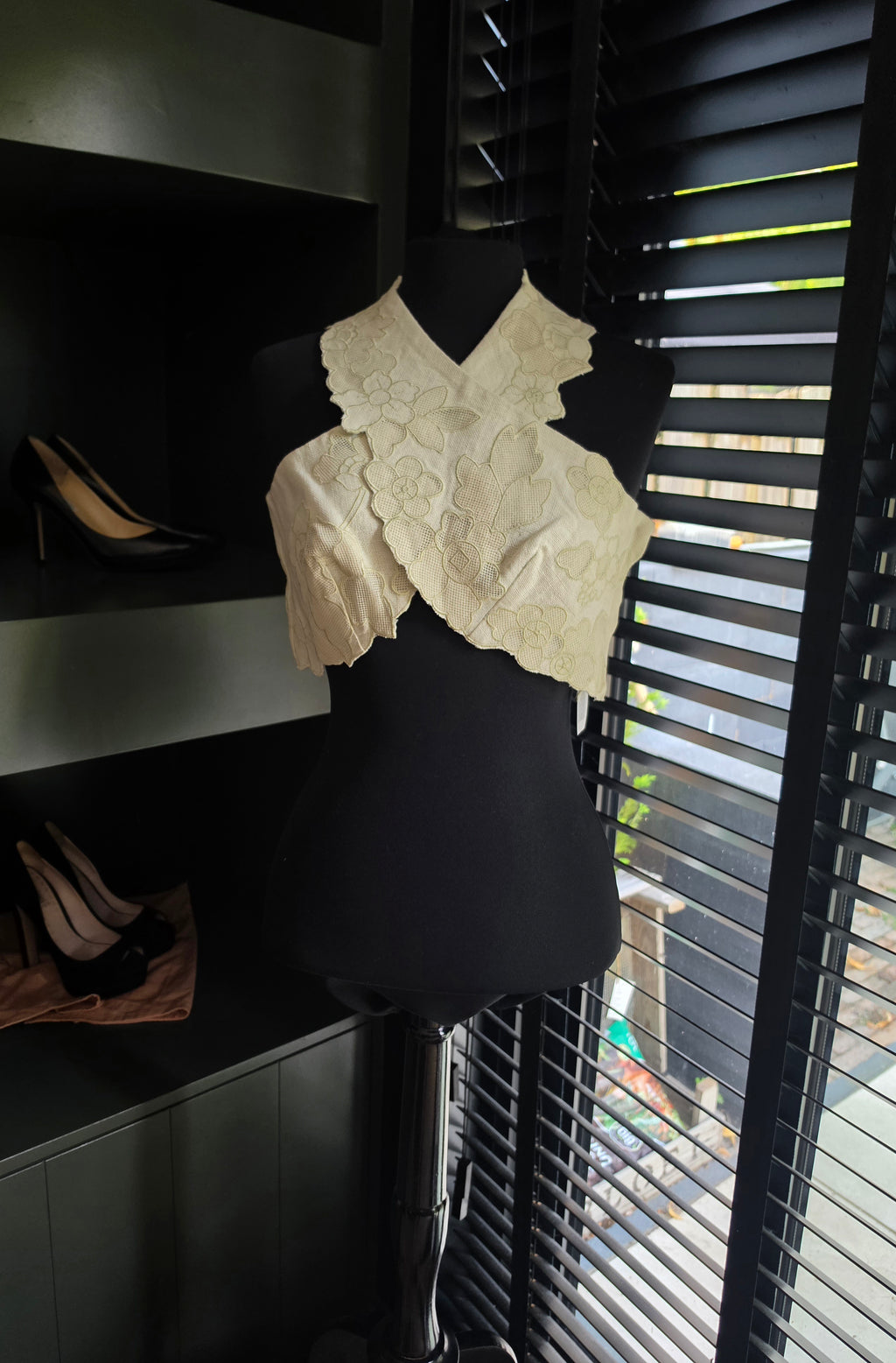 Cult Gaia crop top linnen Matias M tweedehands designer dames