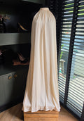 Oscar the collection halter maxi jurk ecru 40 tweedehands designer dames