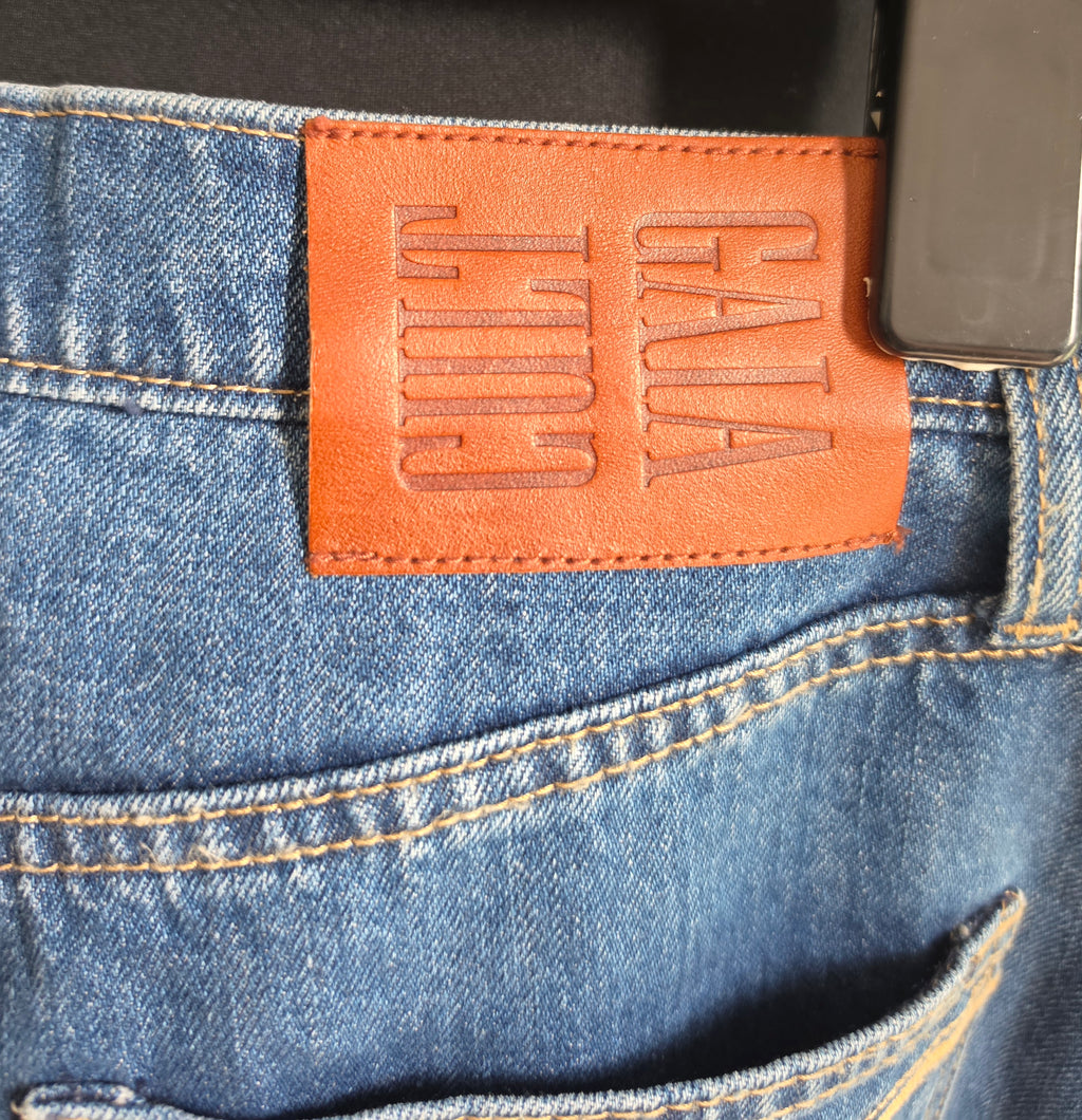 Cult Gaia jeans spijkerbroek blauw maat 26 tweedehands dames designer