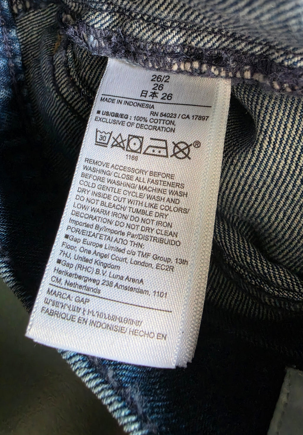 Cult Gaia jeans spijkerbroek blauw maat 26 tweedehands dames designer