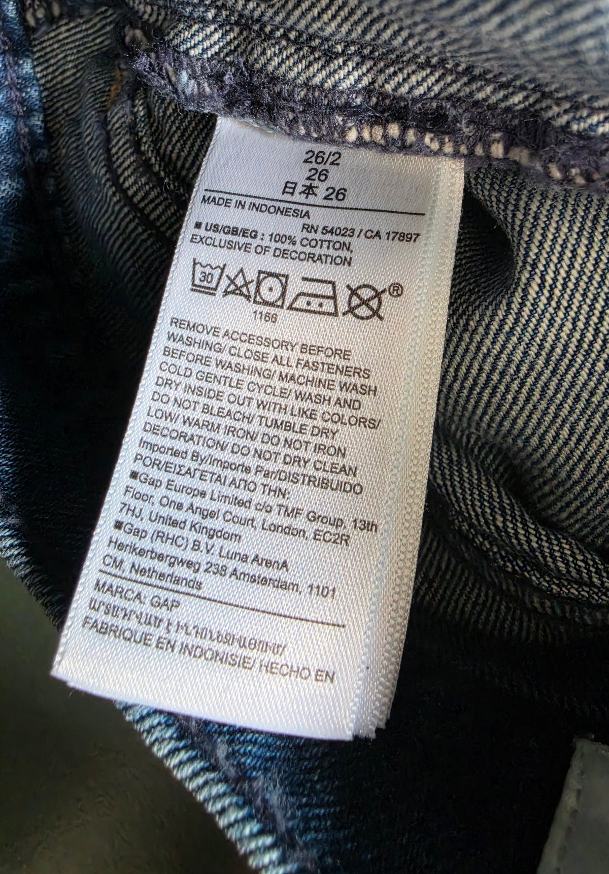 Cult Gaia jeans spijkerbroek blauw maat 26 tweedehands dames designer