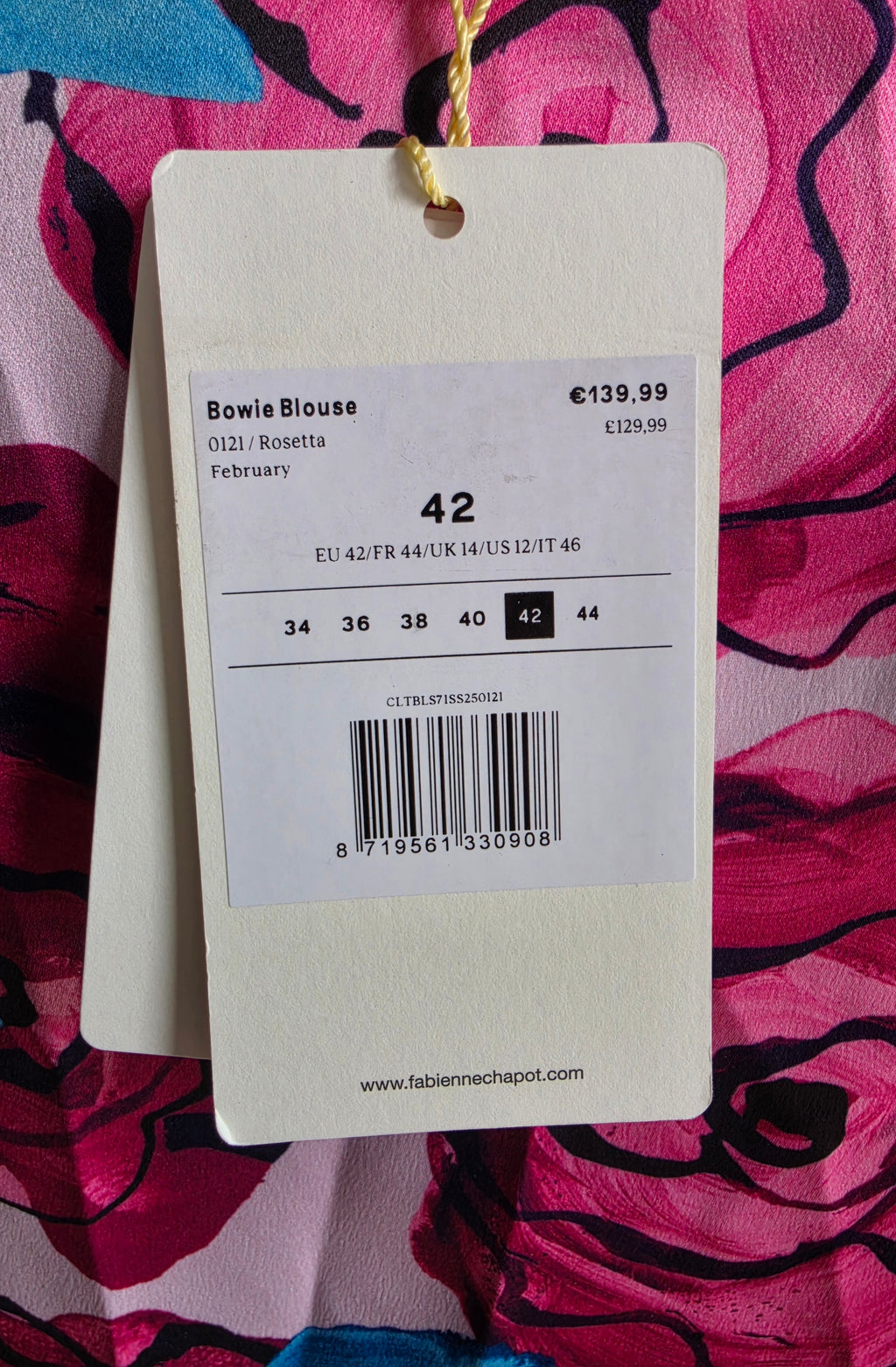 Fabienne Chapot top Bowie xl 42 tweedehands dames