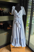 Astr the label maxi jurk blauw M tweedehands dames