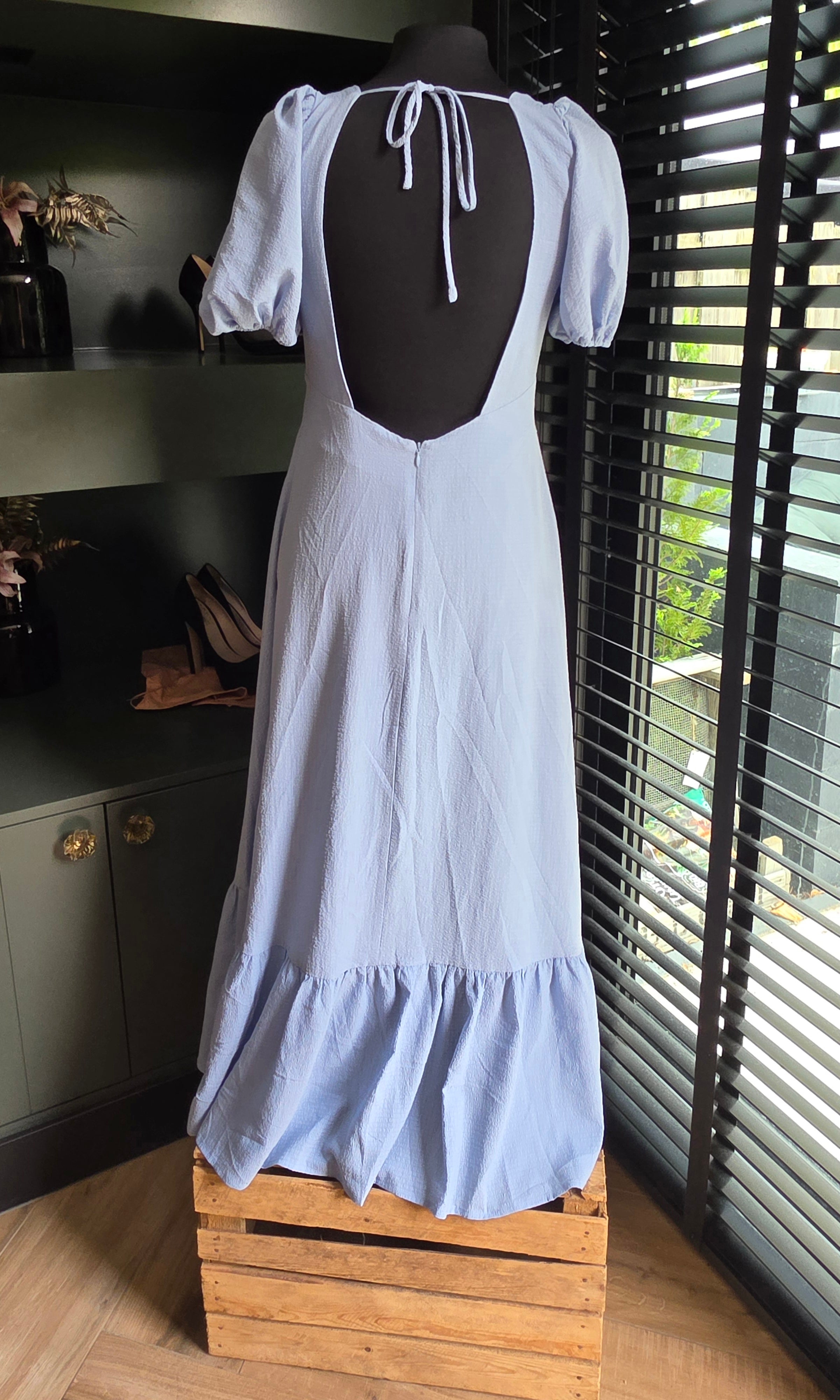 Astr the label maxi jurk blauw M tweedehands dames
