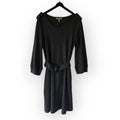 Burberry korte klassieke jurk grijs wol IT38 34 xs tweedehands dames designer