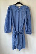 Baum und Pferdgarten Korte wrinkle jurk blauw 36 S tweedehands dames designer