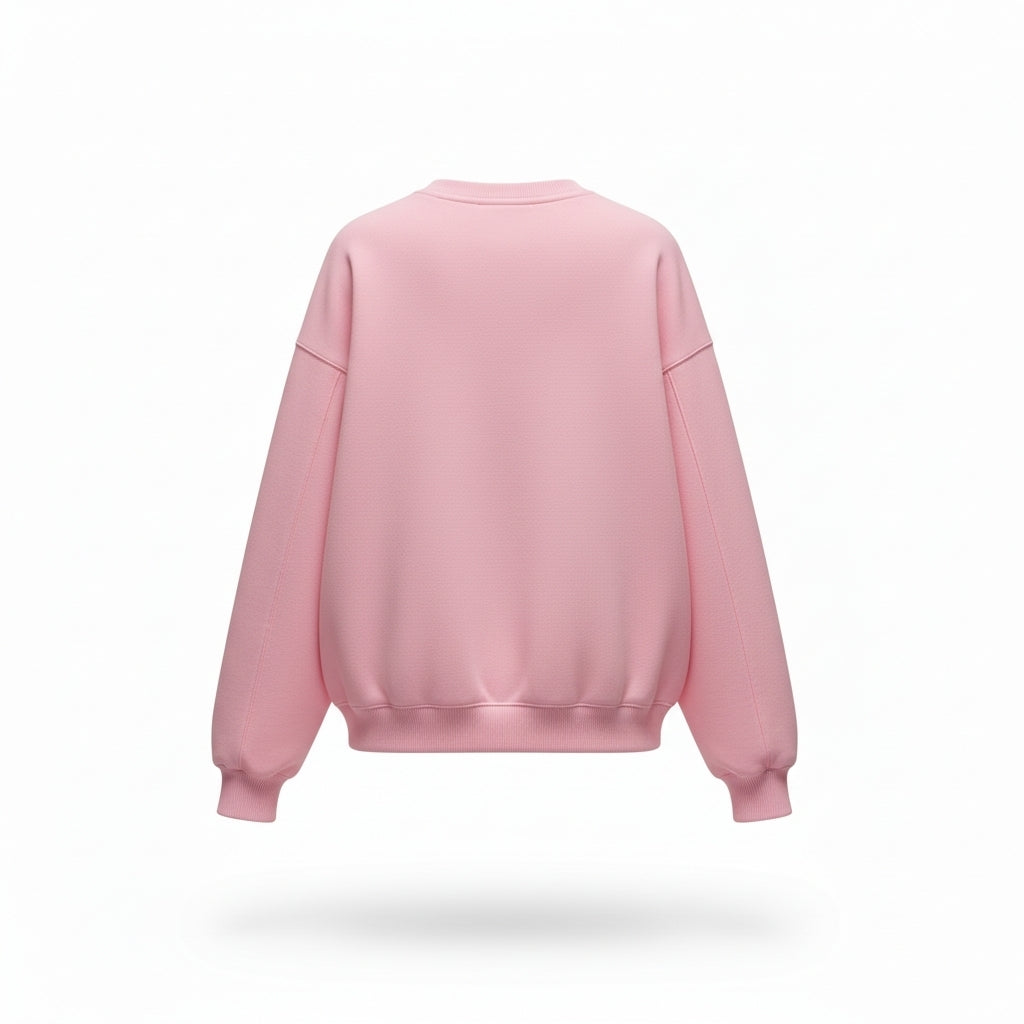 Rotate sweat crystal crewneck trui roze L 40 oversized tweedehands dames designer